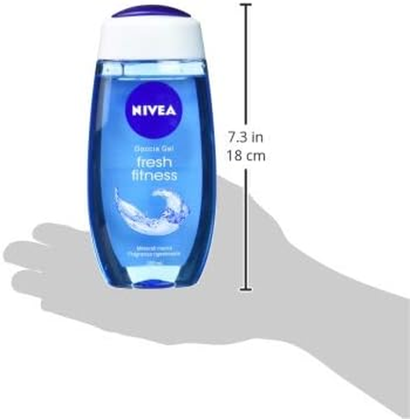 Nivea Shower Gel Fresh Fitness, Marine Minerals and Regenerating Fragrance, 3 Packs of 250 Ml image number 6