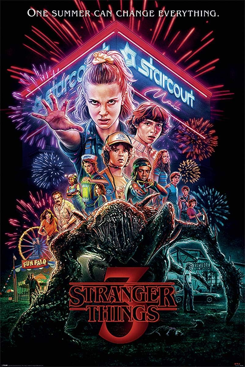 Close up Stranger Things Poster Set of 3 Season 1, 2 and 3 (61Cm X 91,5Cm) image number 3