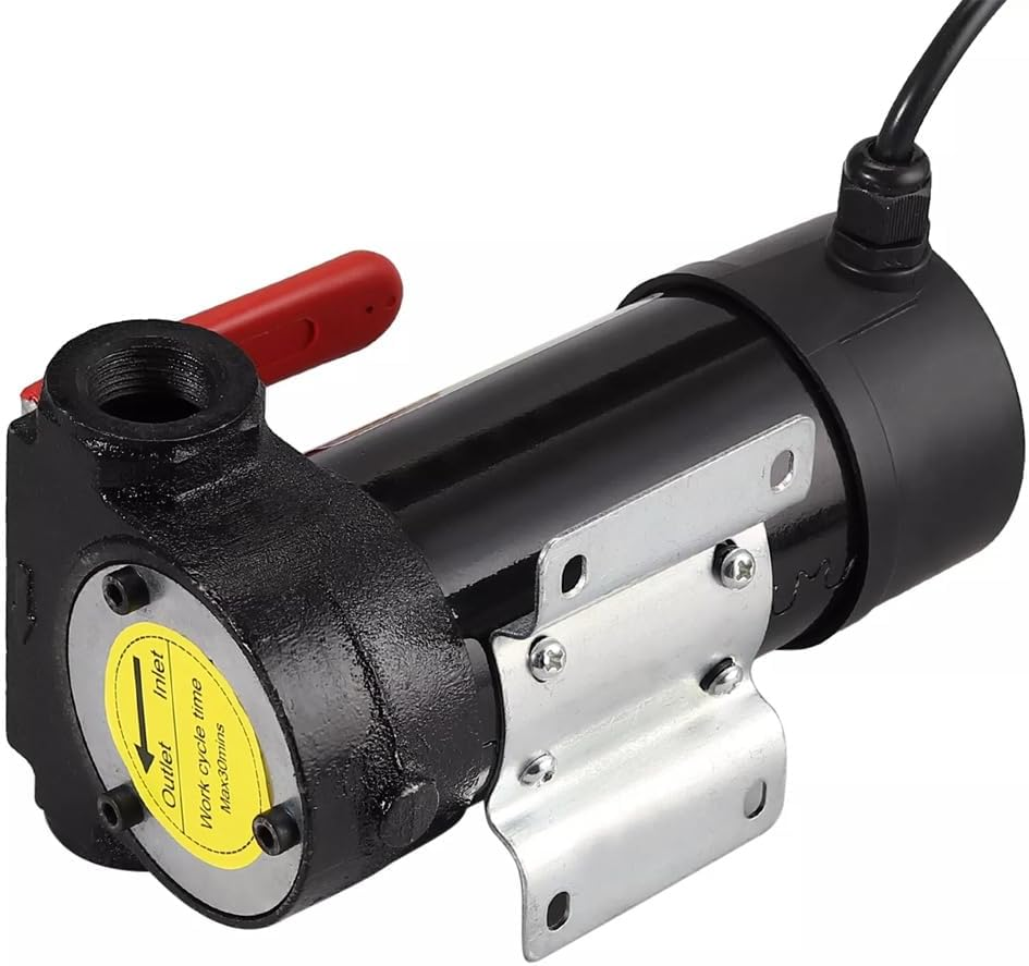 12V Heavy Duty Car Oil Diesel Transfer Pump Electric Fuel Bowser 50L/Min 260W image number 1