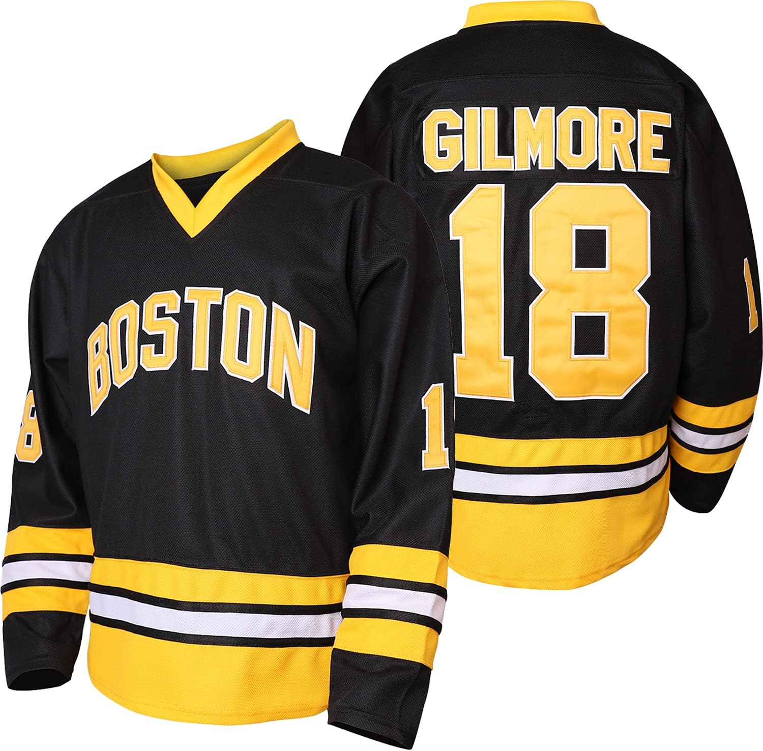 QCBW Mens 18 Happy Gilmore Sanders Stitched Movie Hockey Jersey S-XXXL image number 4