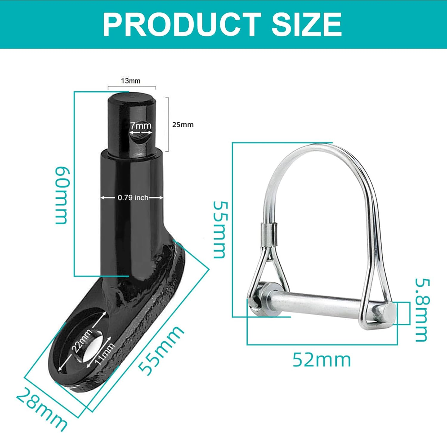 Bike Trailer Hitch Connector &ndash; Universal Bicycle Adapter for Kids, Dog & Cargo Trailers &ndash; Stable, Rust-Resistant & Easy Plug-In, Fits Most Bikes and E-Bikes image number 5