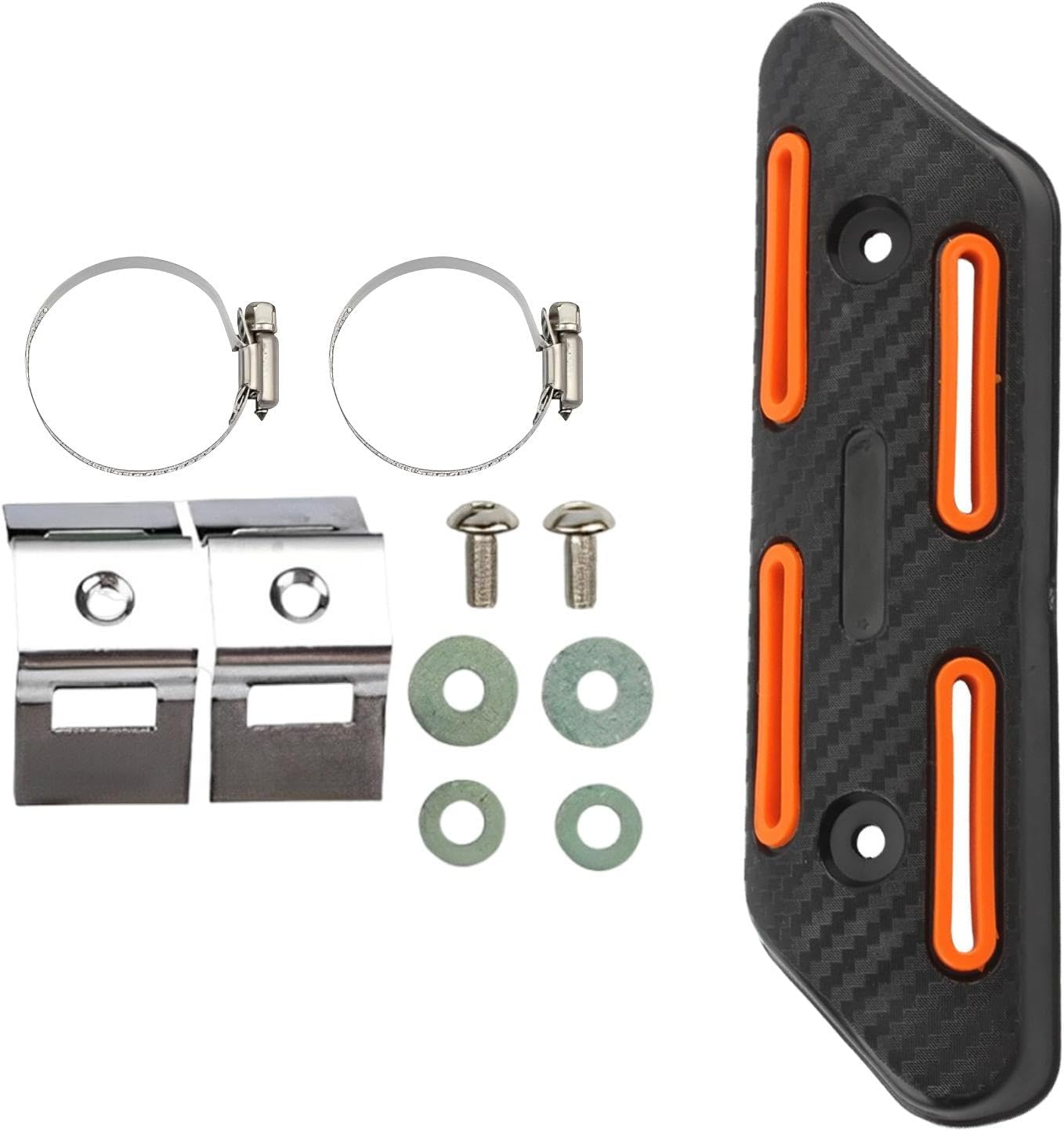 Exhaust Pipe Heat Shield | Muffler Pipe Heat Cover Protector | Anti-Scalding Heat Shield Straight Cover, Motorcycle Heat Guard Cover for Exhaust Pipe