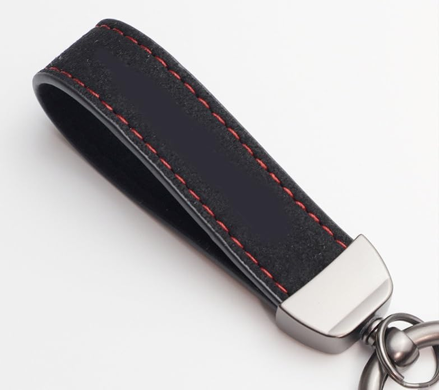 Leather Car Keychain,Creative Personality Leather Car Keychain,Car Accessories Universal Keychain for Men and Women image number 2
