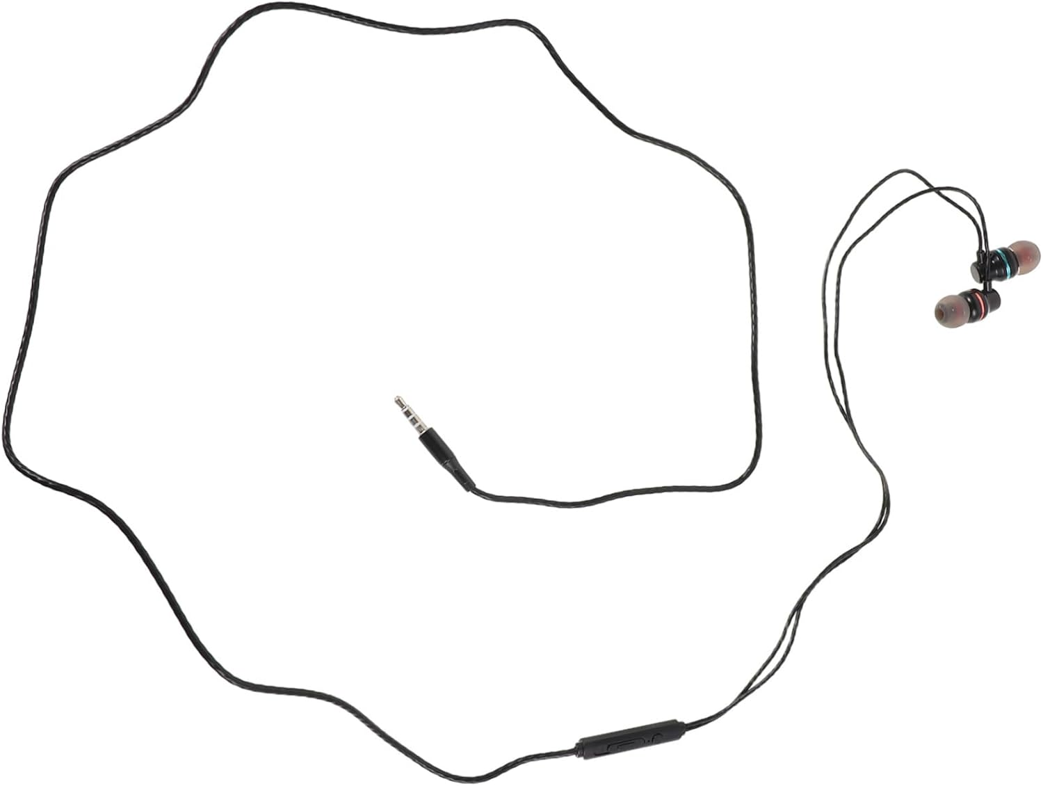 SHOWERORO Wired Headset Headphones Earphones Headphone Volume Control Earphone in Ear Headphone Jack Mobile Phone Earphone Lightweight Headphones Ear Phones with Volume Control Metal image number 6