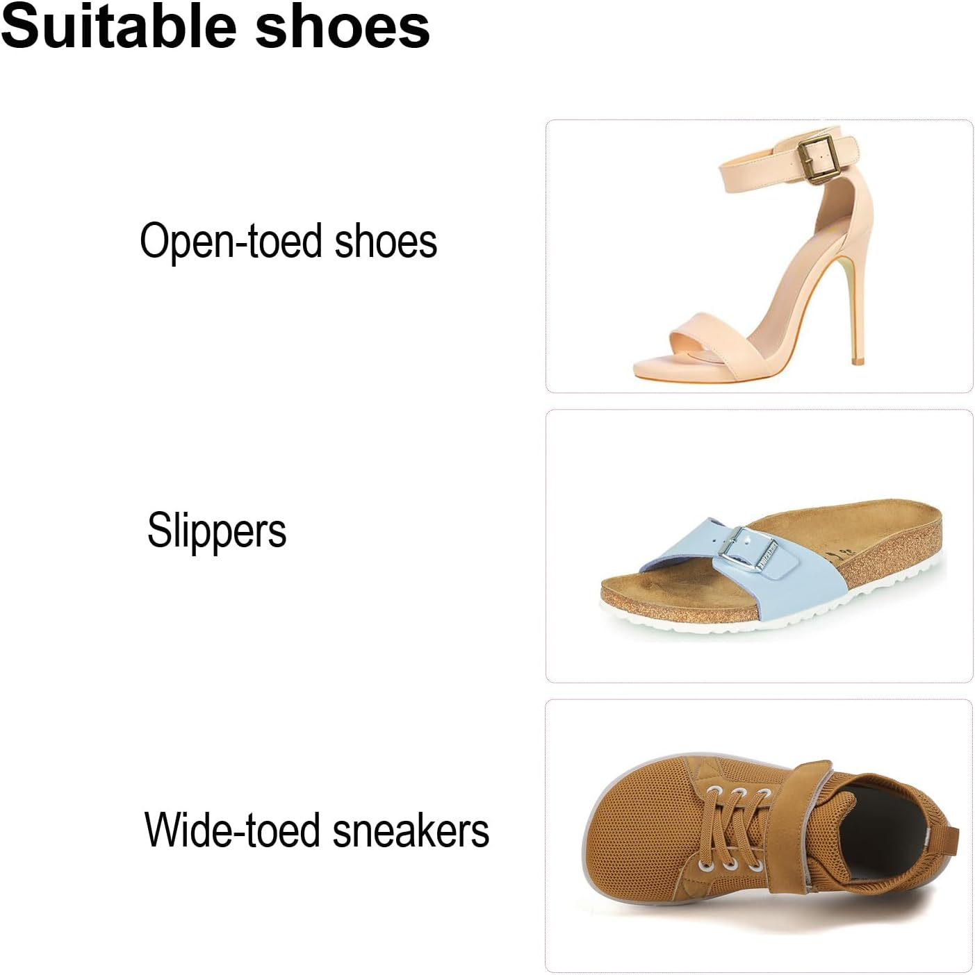 8 Pack Big Toe Spacers Toe Separators for Women Men, Sweat-Absorbent Elasticated Strap Designed and Non-Slip Toe Separators That Do Not Come off Easily for Overlapping Toes Bunion Correct Toes image number 5