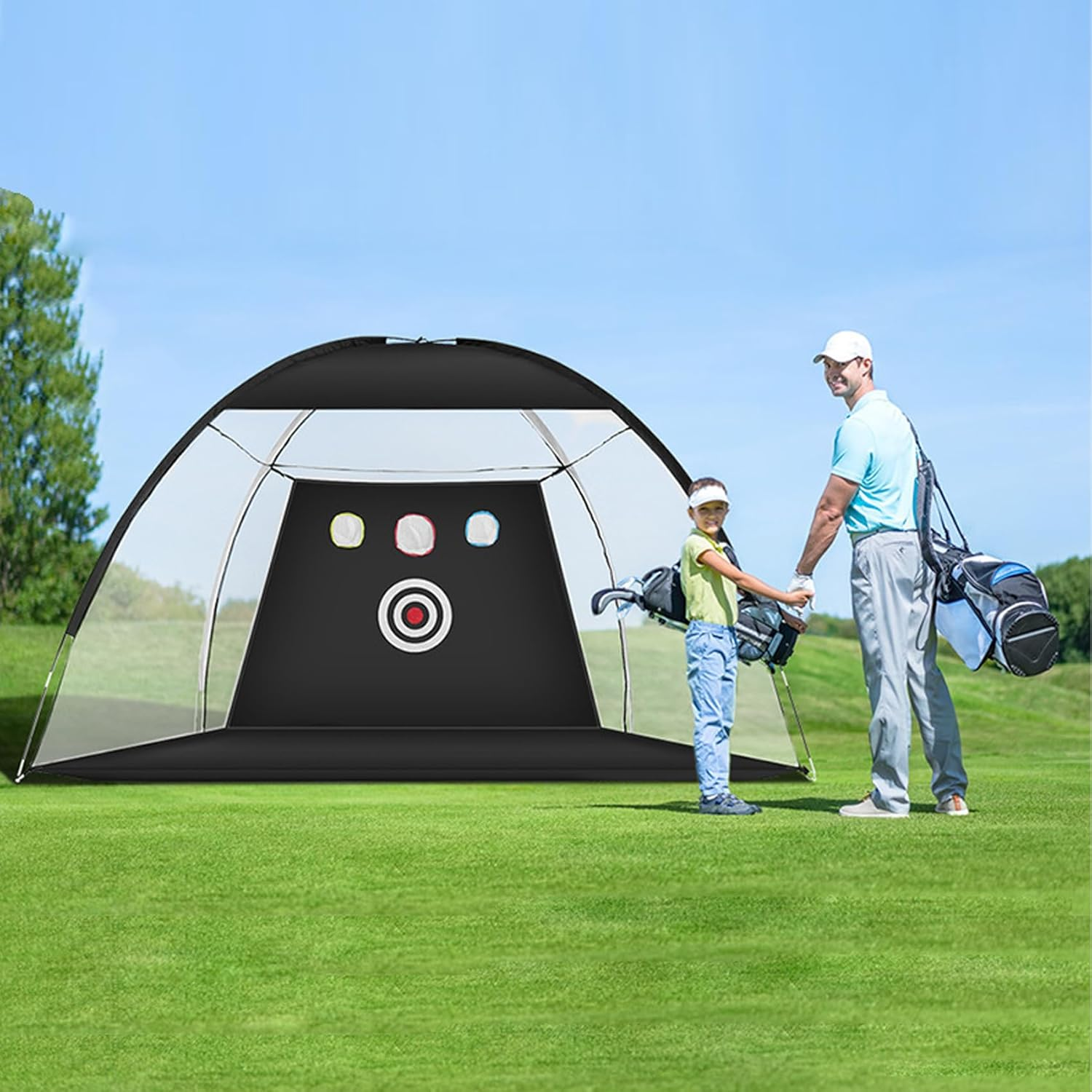 300 * 210 * 180Cm Golf Practice Net, Golf Training Net for Backyard Chipping Driving, Garage, Outdoor/Indoor image number 1