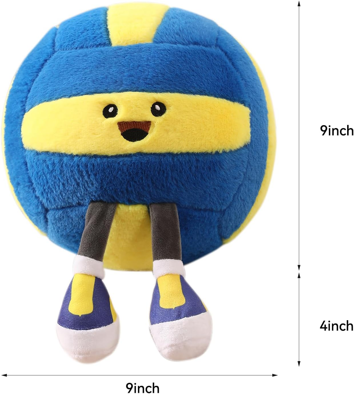 Volleyball Pillow - Soft Plush Funny Volleyball Stuff Sports Pillow for Boys Girls,Cute Plush Toy Gifts for Teens,Sports Enthusiast Room Decor - Rugby image number 5