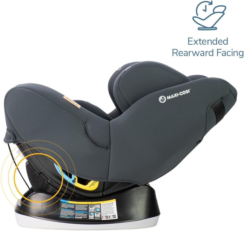 Maxi-Cosi Nova LX Convertible Car Seat -Stone- Newborn to 4 Years, Extended Rearward Facing to 30 Months, Air Protect Technology, Wicking Fabric, ISOFIX Compatible, Plush Newborn Insert image number 4