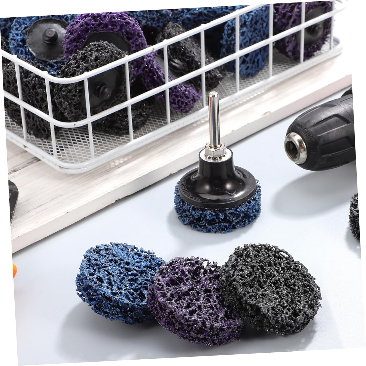 Angoily Strip Discs Grinding Wheels Paint Stripping Tool Stripping Wheel for Angle Grinder Automotive Paint Strip Discs Abrasive Grinding Accessories image number 6