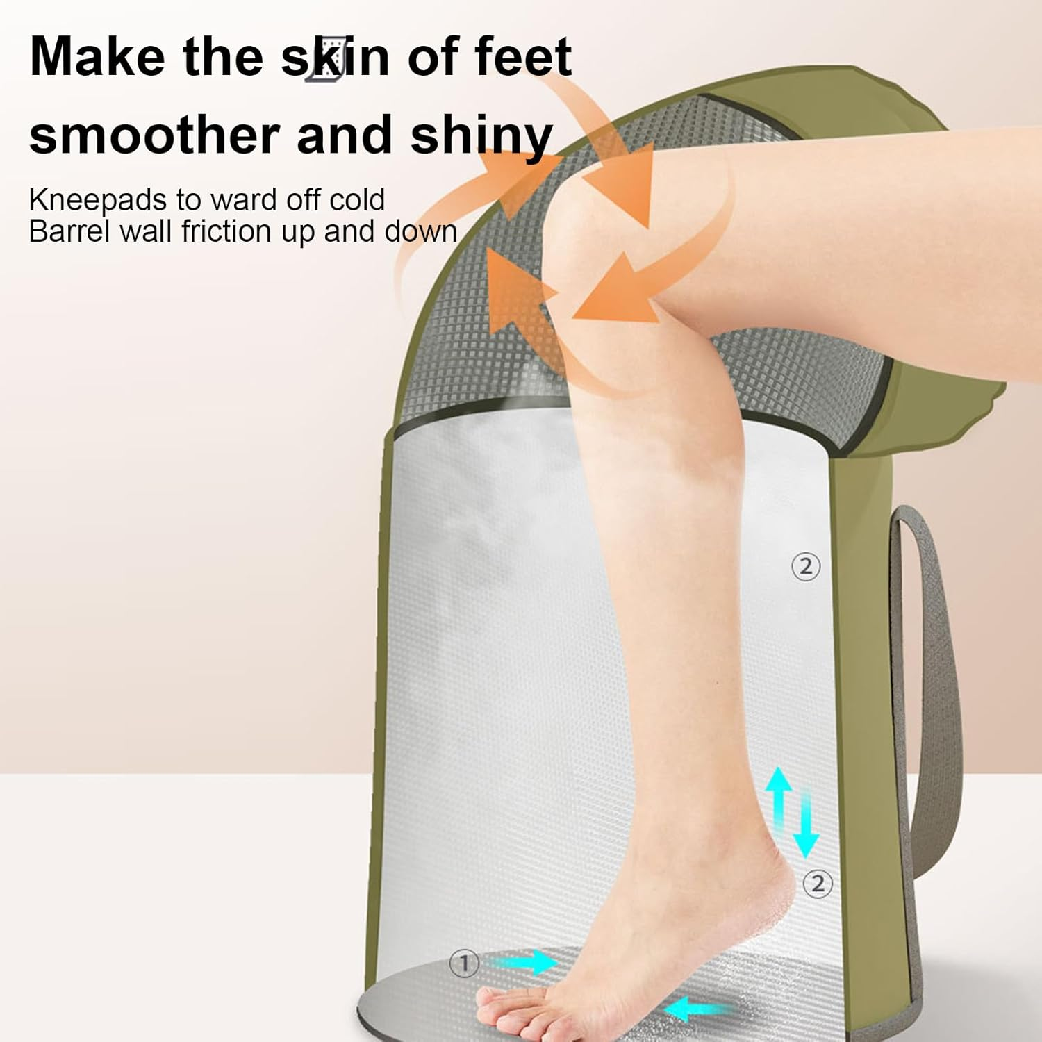 Foot Bath Bucket | Foldable Feet Soaking Tub Foot Bath Basin | Feet Soaking Tub and Foot Wash Basin for Foot Soak, Foot Spa and Laundry, Outdoor and Travel Hotplus image number 5