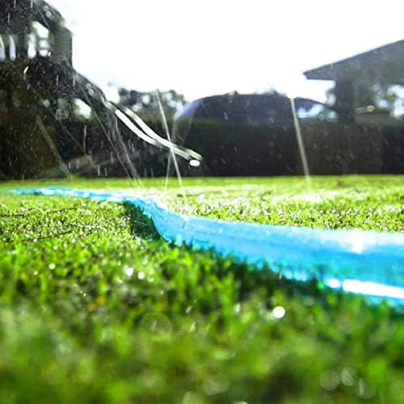 PVC Flat Sprinkler Hose: 1/2'' Soaker Hose - save 70% Water Drip Hoses for Irrigation Garden Lawn Vegetable and Yard (50FT, Green)