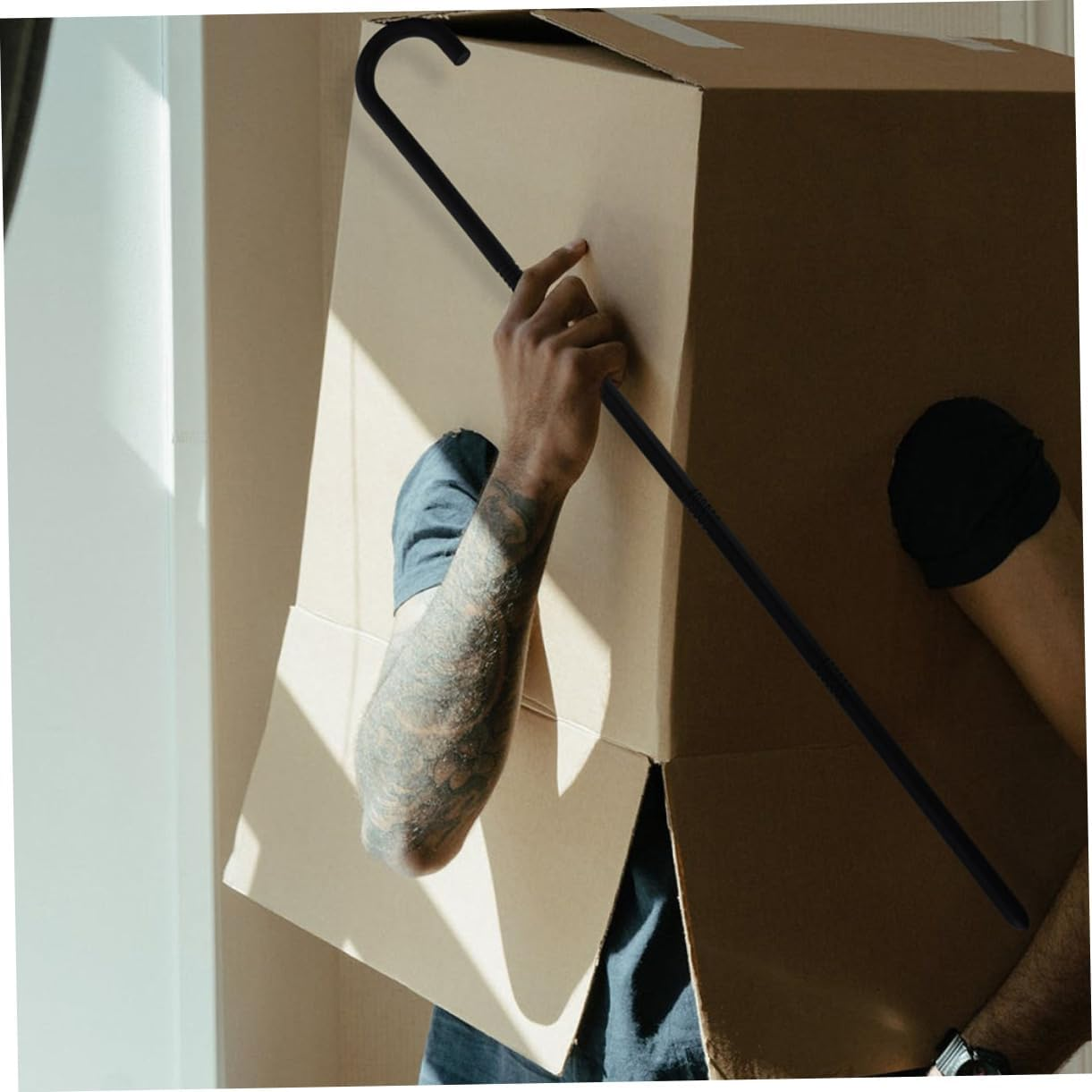 FRCOLOR Dress up Cane Prop Set 3Pcs Black Walking Stick Props for Masquerade Carnival Costumes image number 5