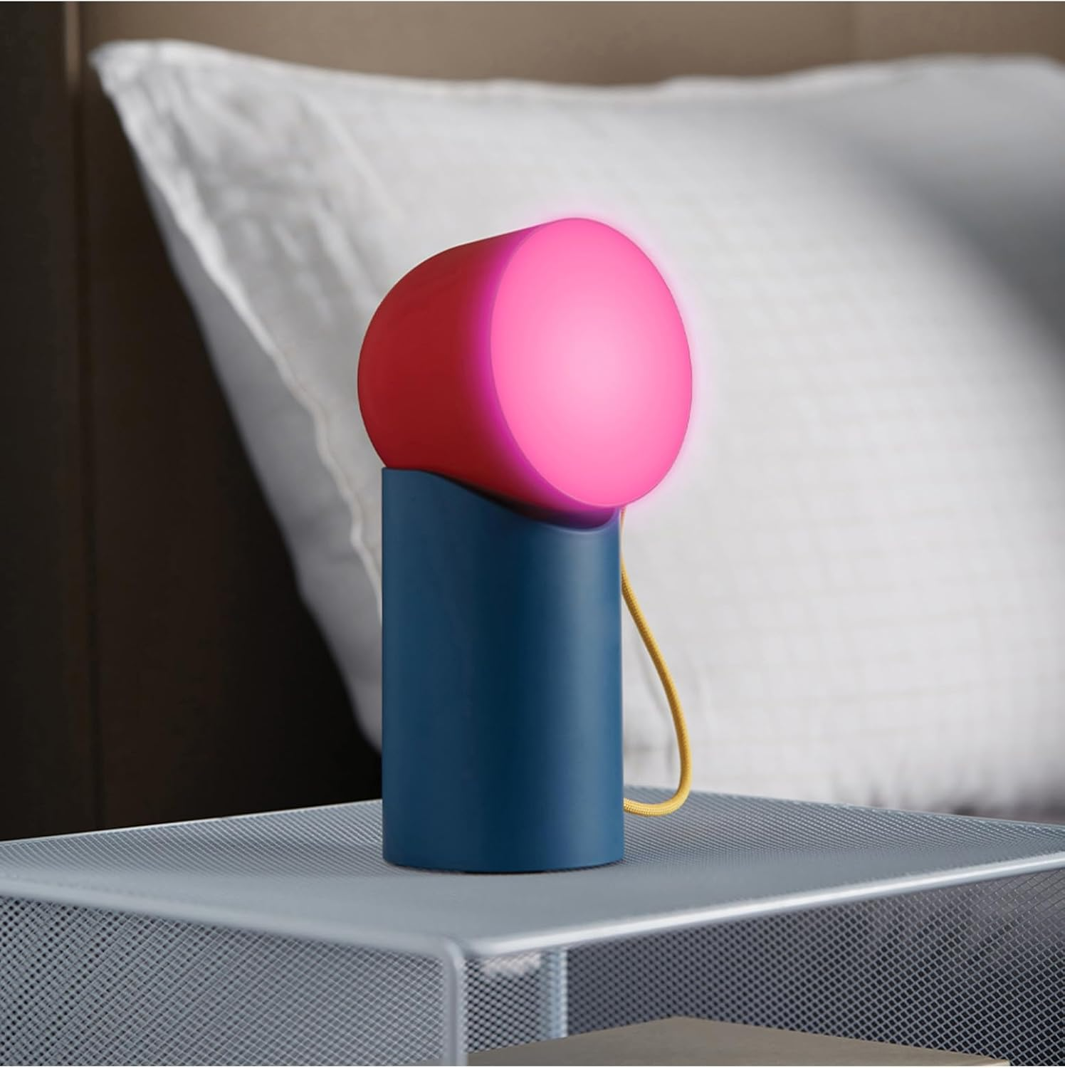 Lexon Orbe Portable LED Lamp with Moving Head, Blue/Red/Yellow image number 5