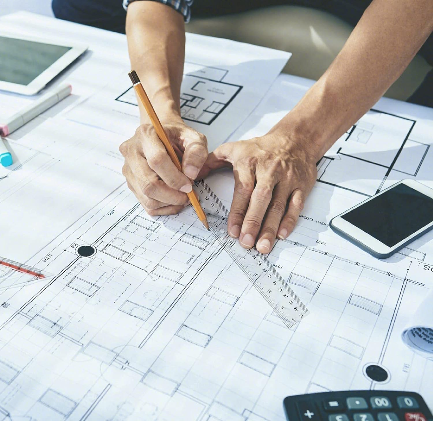 4 Pack 6+12 Inch Straight Rulers,Clear Plastic Ruler, Centimeter and Inch Ruler Suitable for Student School and Office Study Drawing Measuring Standard image number 3