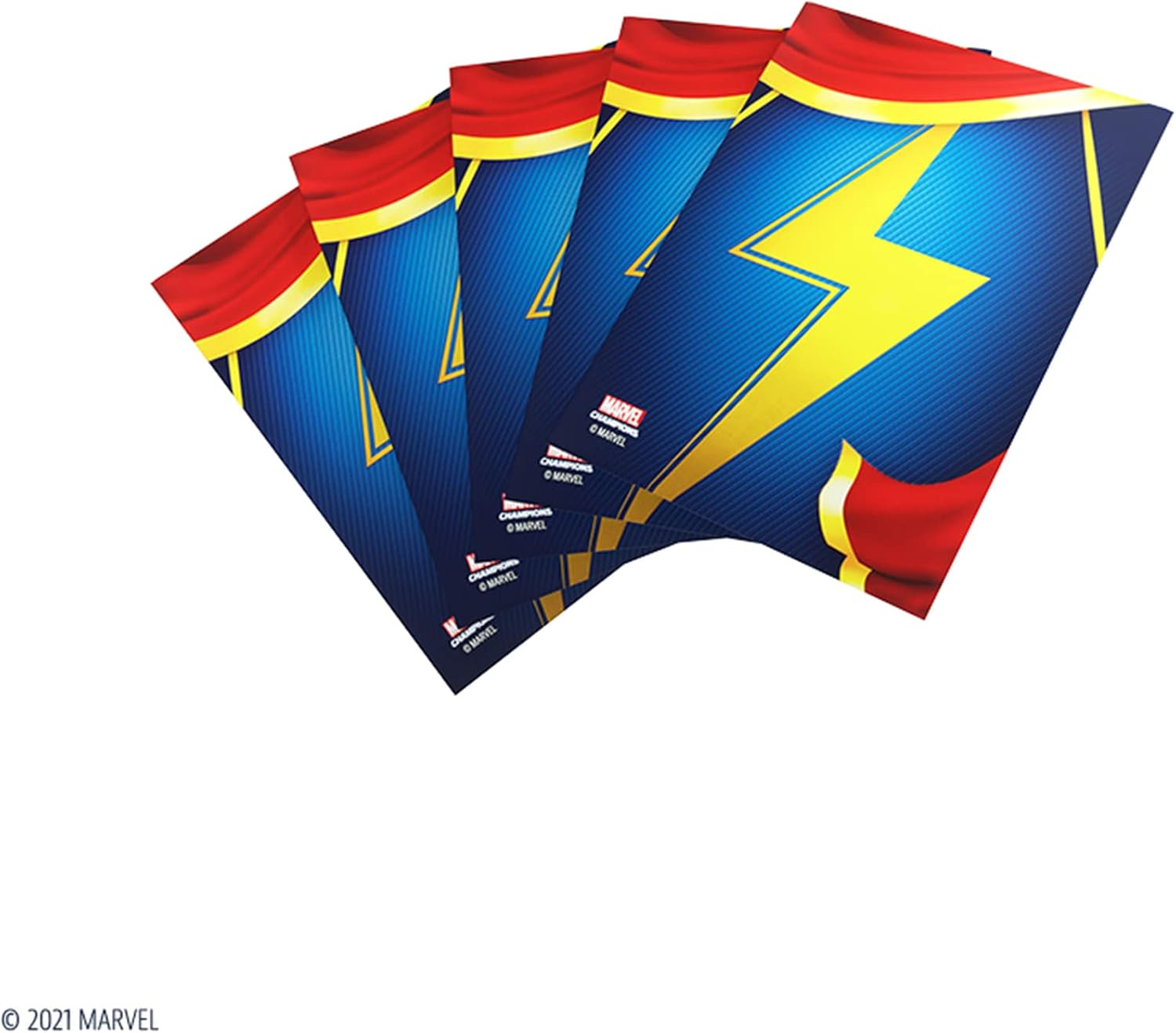 Gamegenic Asmodee North America Gamegenic Ms Marvel Marvel Champions Art Sleeves image number 1