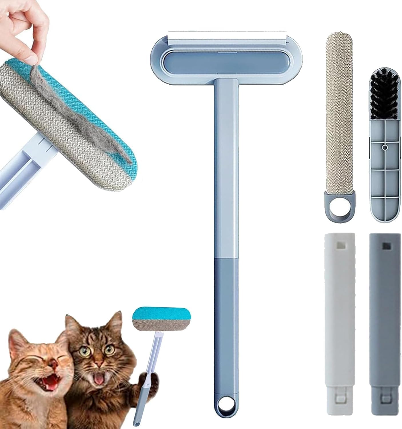 Reusable Pet Hair Remover for Dogs & Cats - Lint Brush for Furniture, Car Seats & Carpets | Washable Fur Cleaner with Soft Bristles | Gentle on Upholstery & Clothing