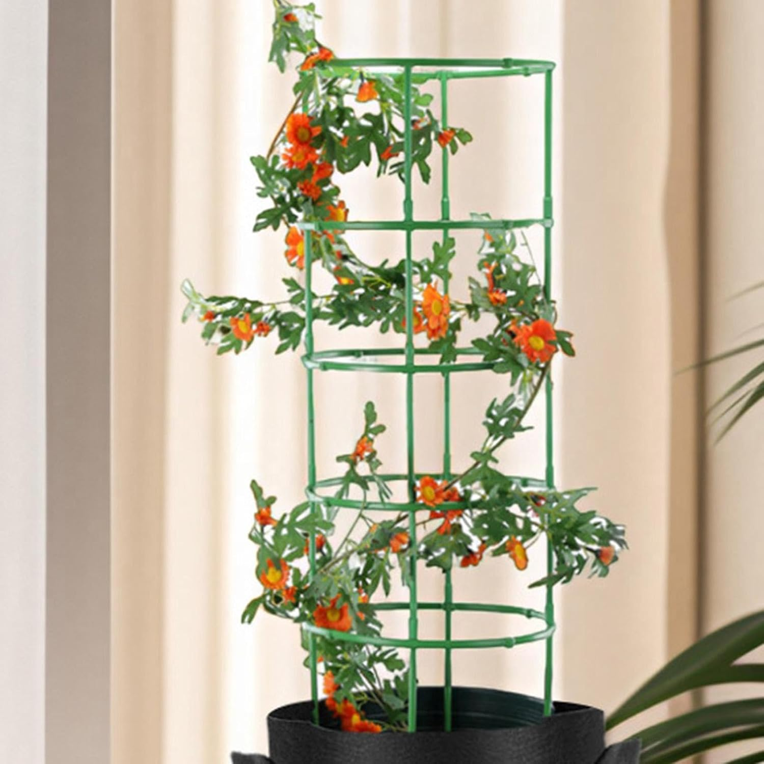 Garden Trellis for Tomatoes - Ergonomic Support Trellis for Tomato | Portable Gardening Supplies, User-Friendly Plant Cages for Climbing Plants, Peppers image number 6