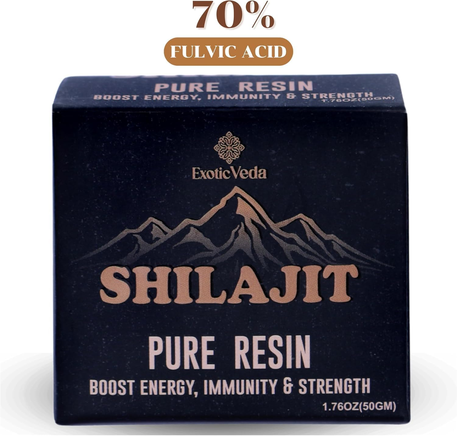 Shilajit Resin, Essential Minerals for Natural Energy Boost, High Potency for Men & Women, Fulvic Acid with Lab Test Report: 1.76Oz image number 2