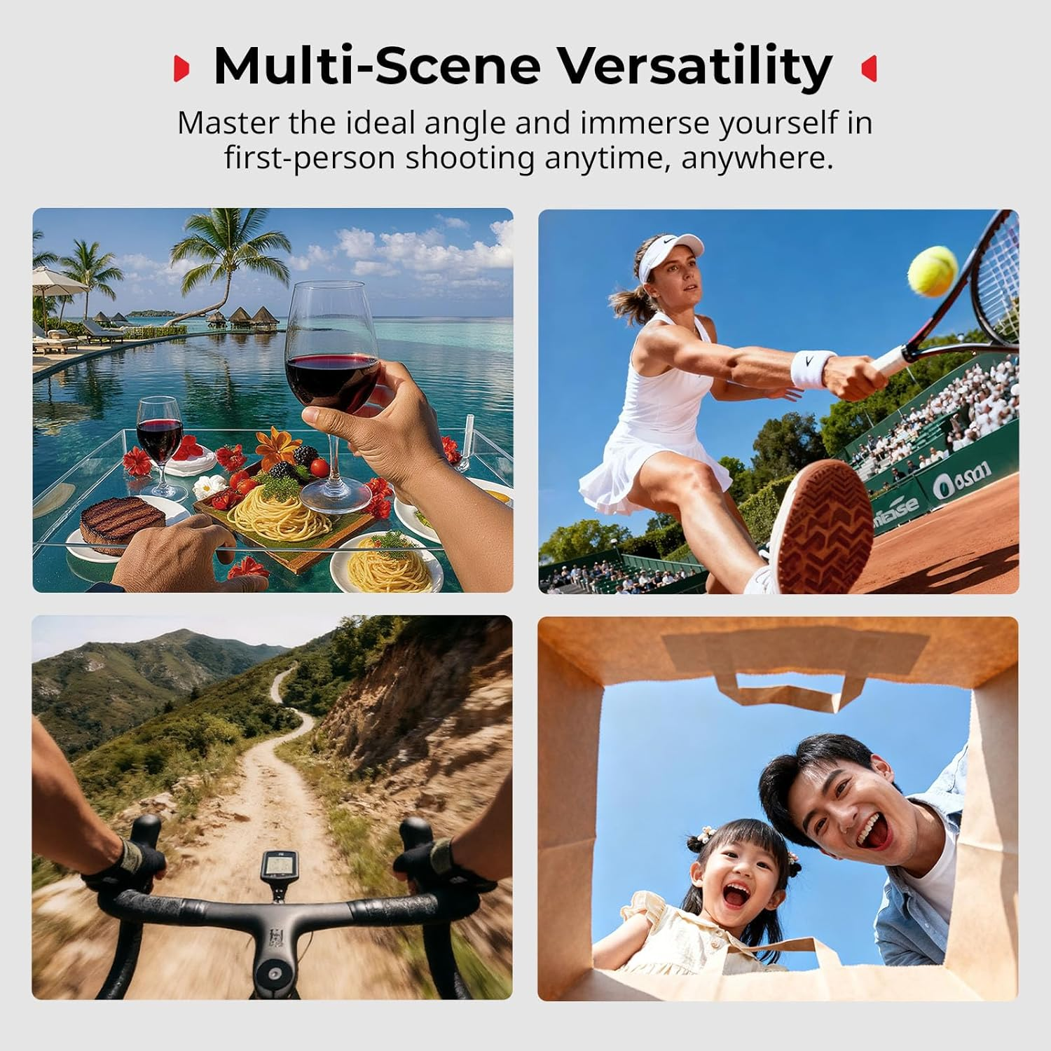 Smallrig Vertical to Horizontal Action Camera Cage Kit for DJI Osmo Nano, with 1/4"-20 Locating Hole, Silicone Gasket, Cold Shoe, Quick Release Design, Ultra-Low-Angle Shooting - 5757 image number 4