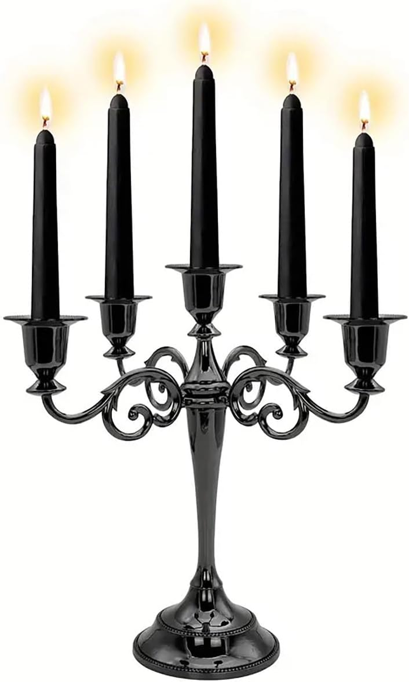 AIMALL European Retro Candlestick Decorations for Weddings and Home Decorations, Three Colors of Metal Candlesticks, Suitable for Events and Catering