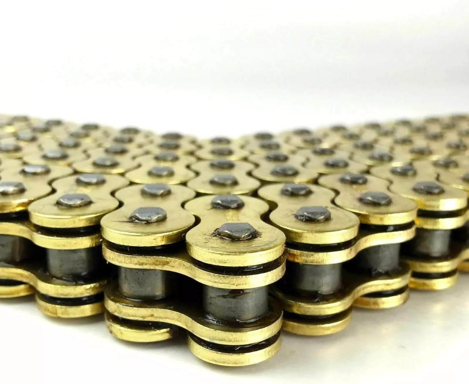 TDR 530 O-Ring 120L Gold Motorcycle Drive Chain Durable Rivet Link High Strength image number 1