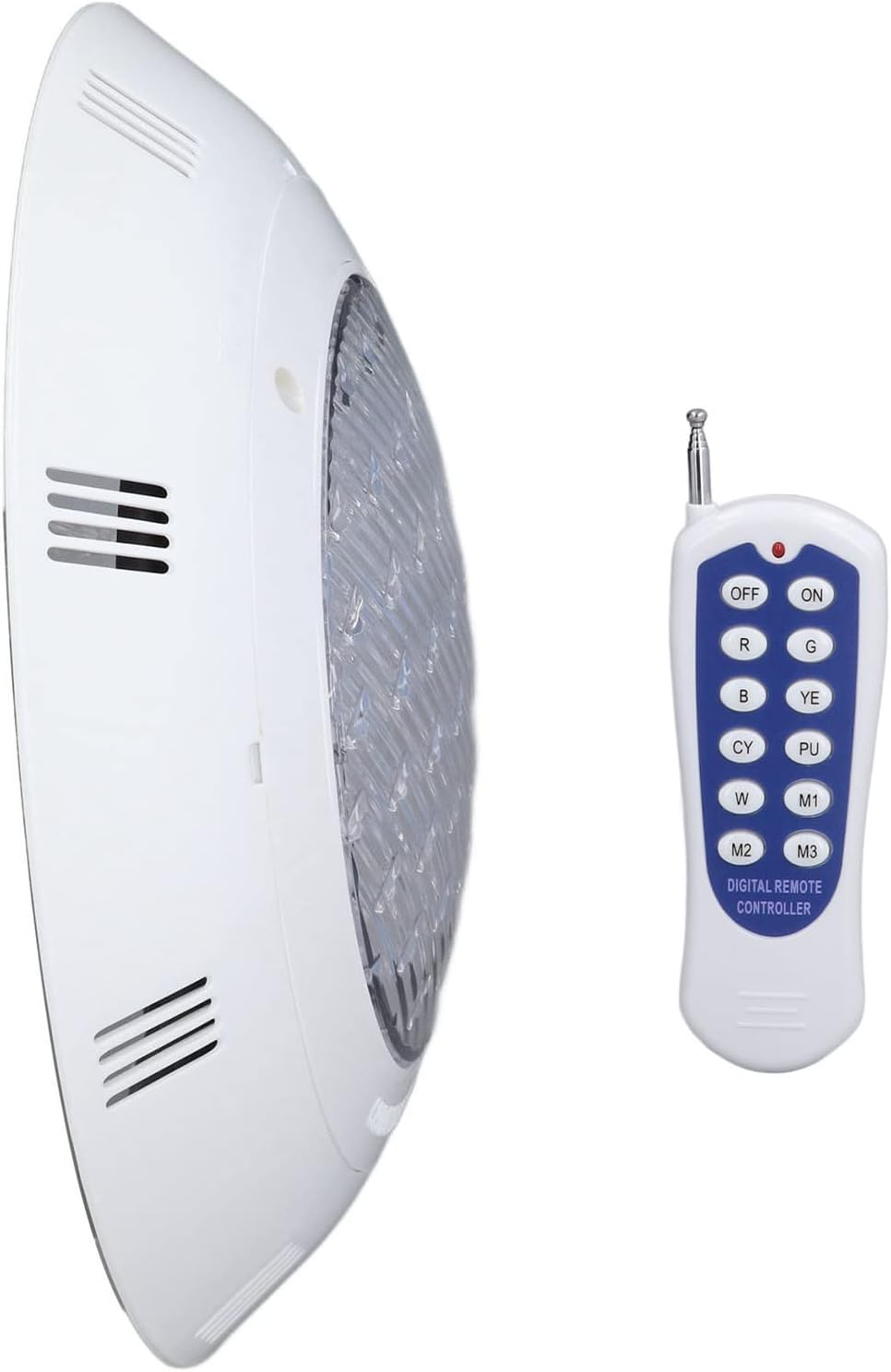 RGBW Pool Lights, 54W 18LED Swimming Pool Light, AC12V Underwater, IP68 Waterproof, Underwater Landscaping Lamp, 12 Key Remote Control for Swimming