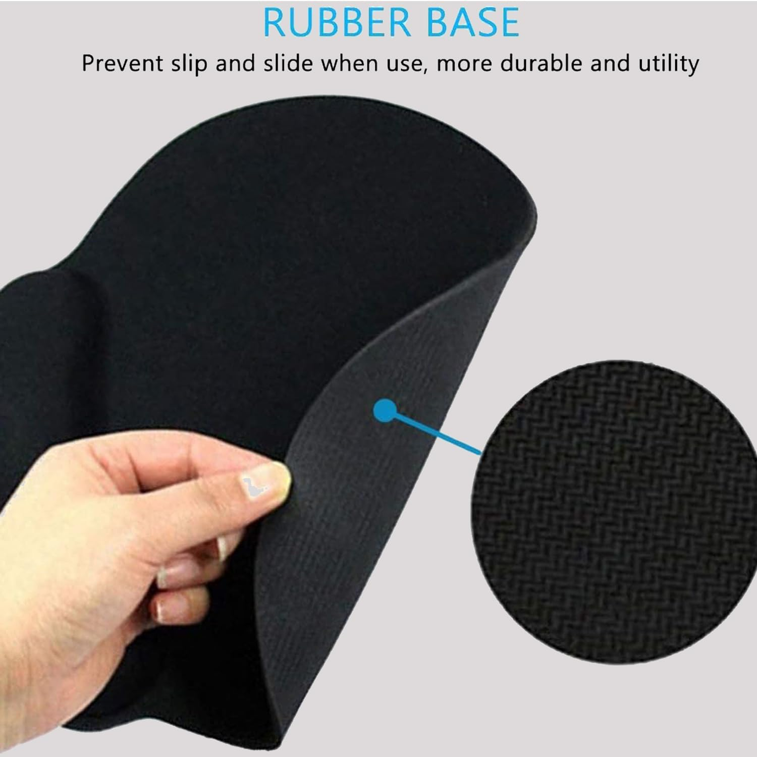 Mouse Pad with Wrist Rest, Ergonomic Non-Slip Base Large Computer Mousepad with Wrist Support for Pain Relief, Laptop, Office & Home image number 2