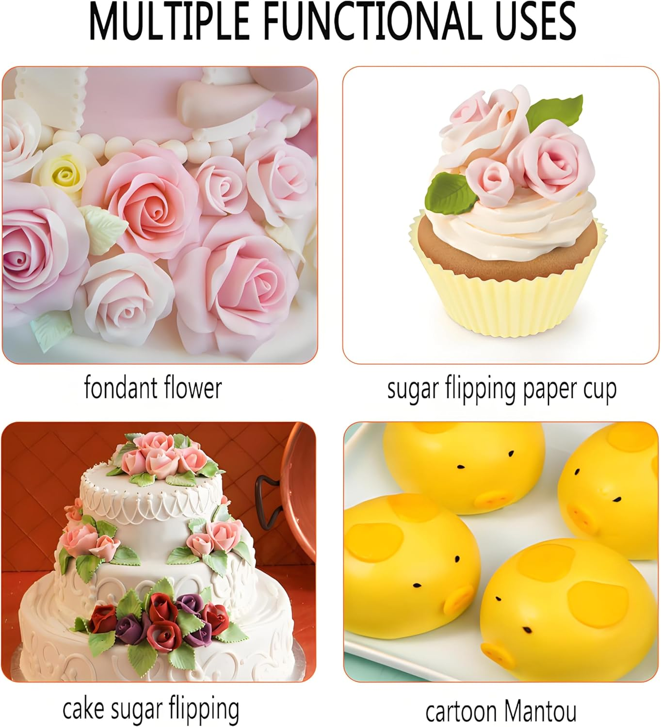 9-Piece Polymer Clay Tools Set - Dual-Ended Sculpting Tools Kit for Clay Modeling, Fondant & Cake Decorating (18 Shapes, Food-Safe PP+ABS) image number 3