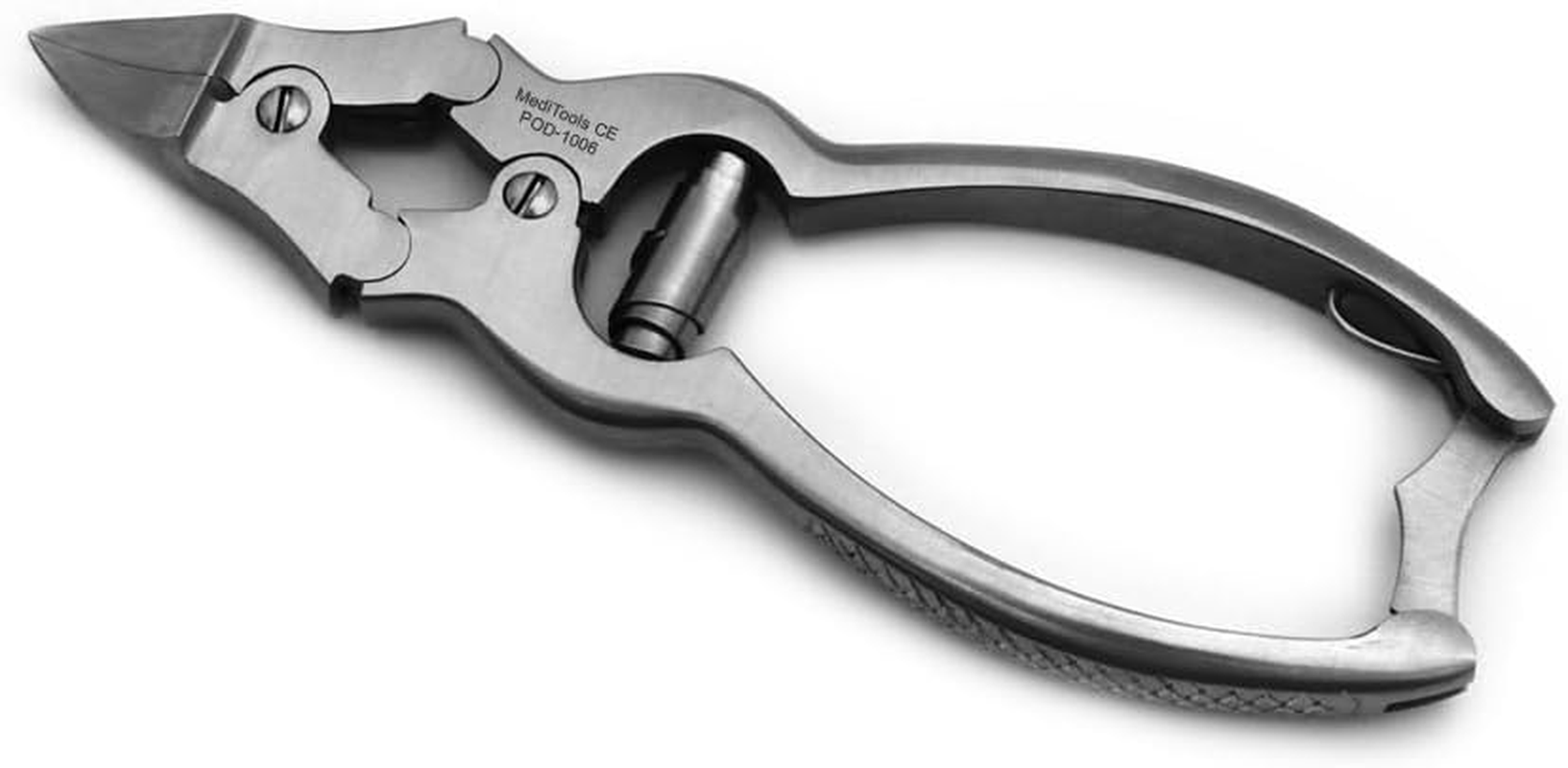 Meditools - Toenail Nippers, Clippers, Double Action, Barrel Spring, Heavy Duty Toenail Cutter for Thick Nails, Pedicure, Manicure, Podiatrist, Double Action, Ingrown Nails Cutter, Stainless Steel, Premium Quality image number 3