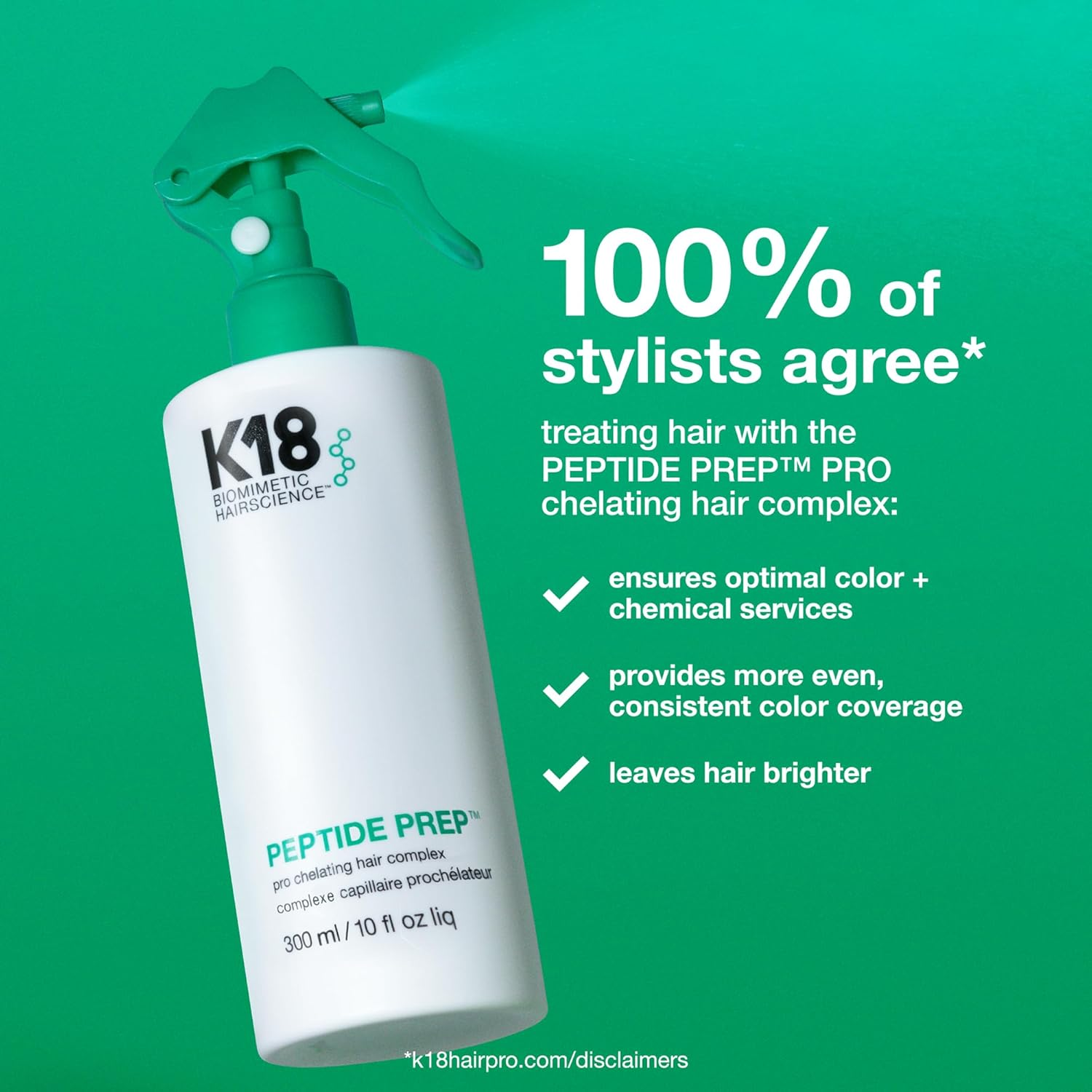 K18 Peptide Prep Pro Chelating Hair Complex 300Ml image number 4