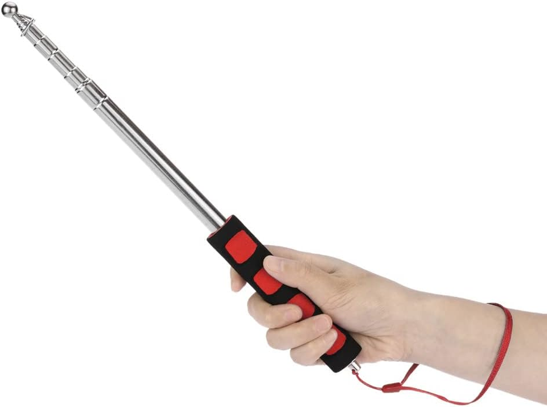 ASHDEL 2 Meters Outdoor Stainless Steel Telescopic Flag Pole for Teachers' Flagpole Teaching Pointer Tour Guide Banner 79" Flagstaff image number 5