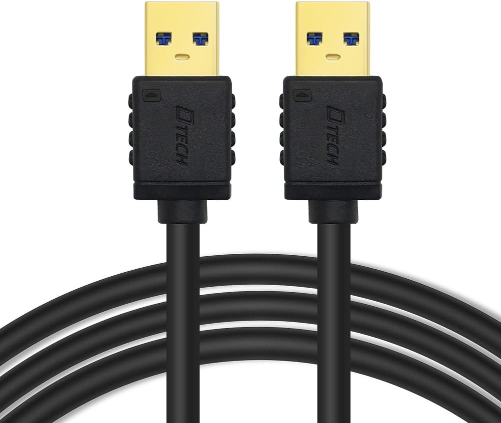 DTECH USB 3.0 Type a Cable 2M Male to Male High Speed Data Cord in Black 6Ft image number 4