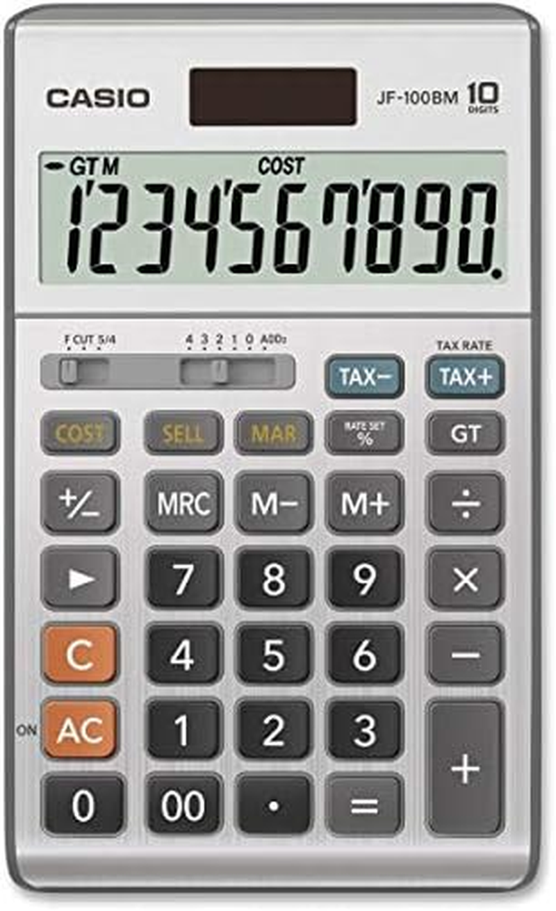 Casio Inc. JF-100BM Standard Function Calculator,Multicolor image number 1