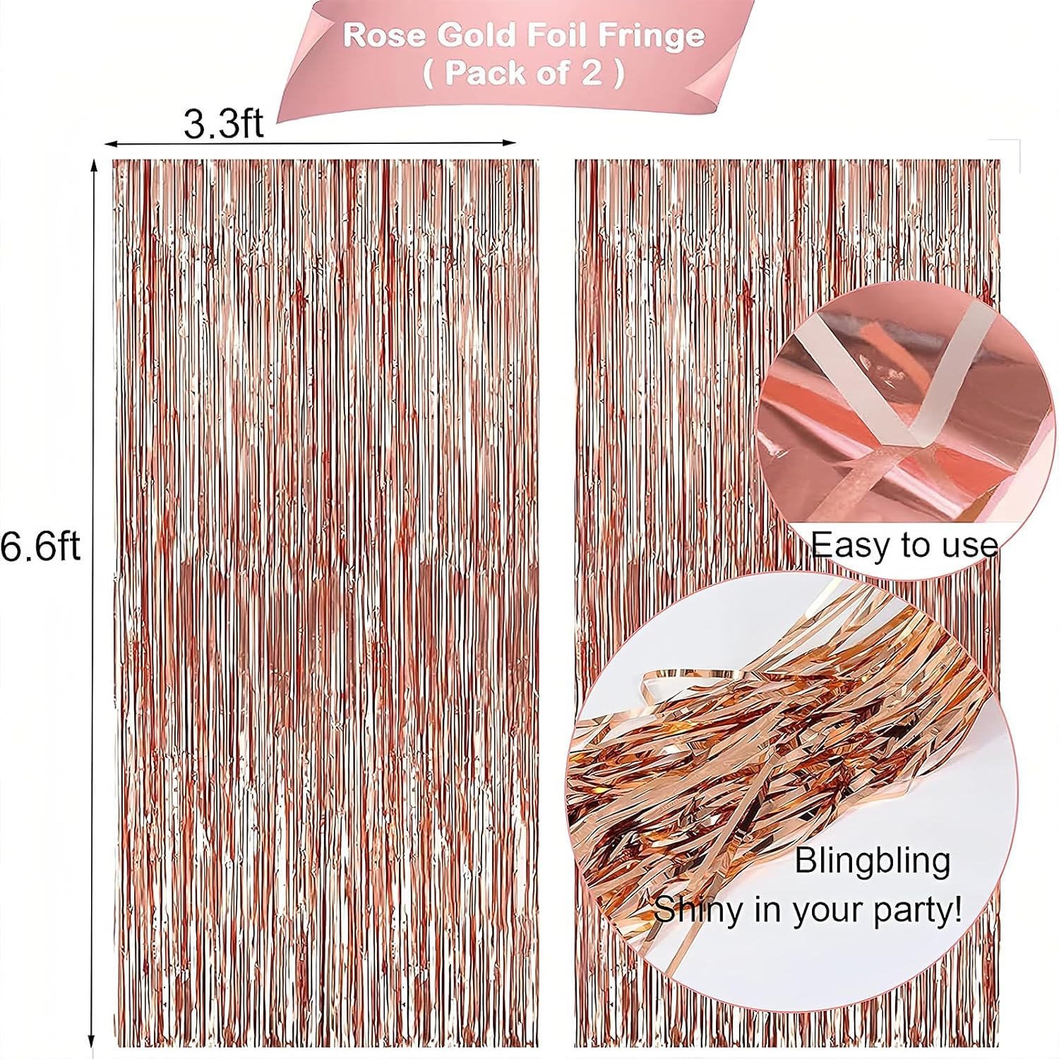 Hannafires Heart Balloons with Spiral Star Hanging Decorations &ndash; Birthday Party Decoration Set for Elegant Celebrations and Themed Events. image number 1