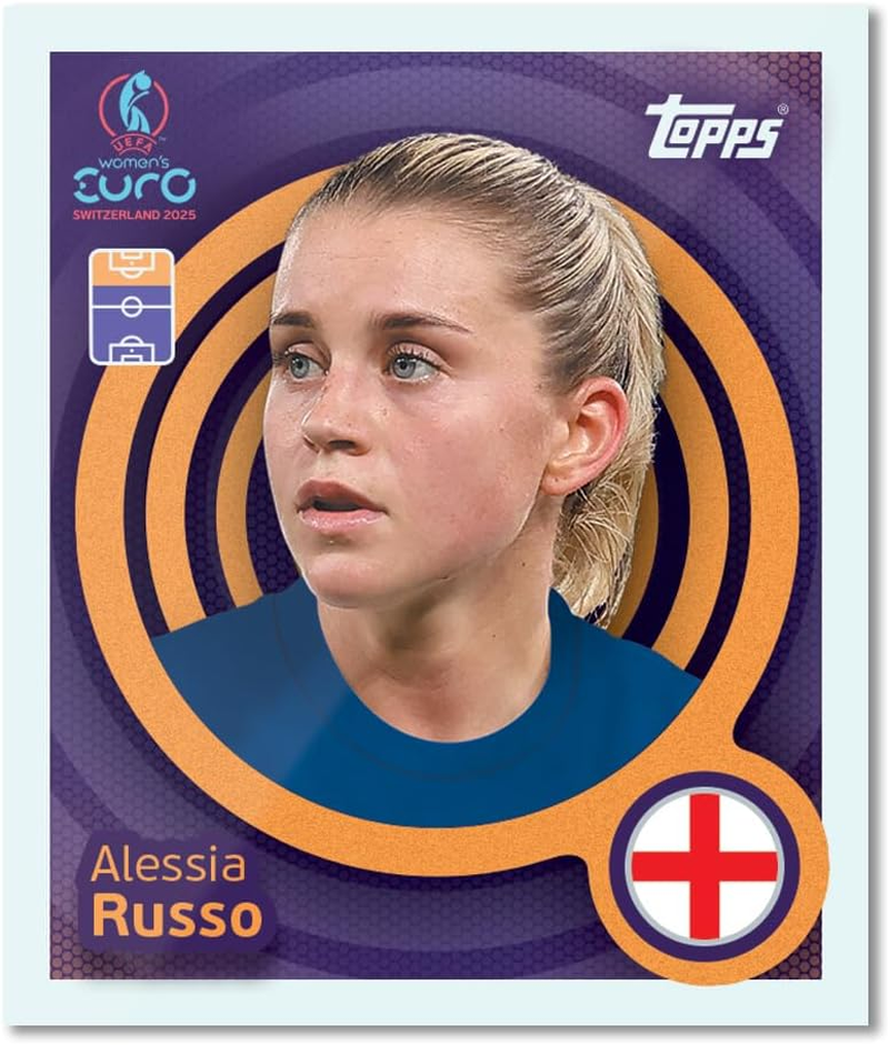 Topps Official Women'S Euros 2025 Sticker Collection - Full Box - 50 Women'S Euros Sticker Packs per Box (300 Stickers) image number 5