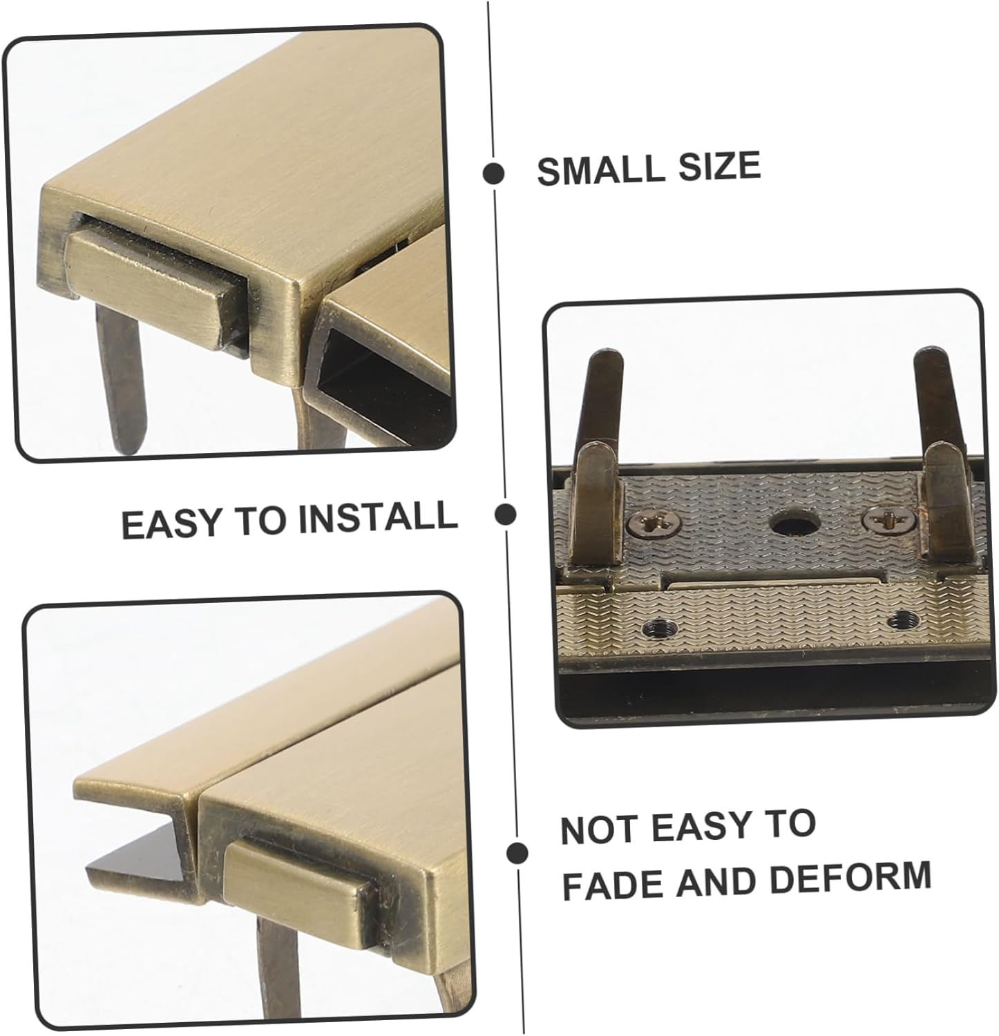 HOODANCOS 20Pcs Bag Locks for Travel Purse Clasp Metal Buckle Locks for Luggage Handbag Accessories image number 3