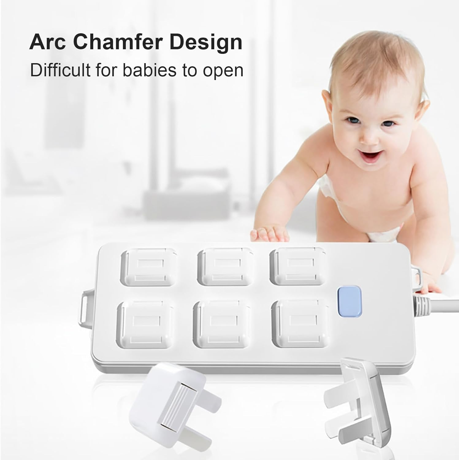 Chucai Outlet Covers 10-Pack, Baby Proofing Outlet Plug Covers AU 3-Prong, Socket Protector Cap to Prevent Your Child from Power Shock Hazard image number 2