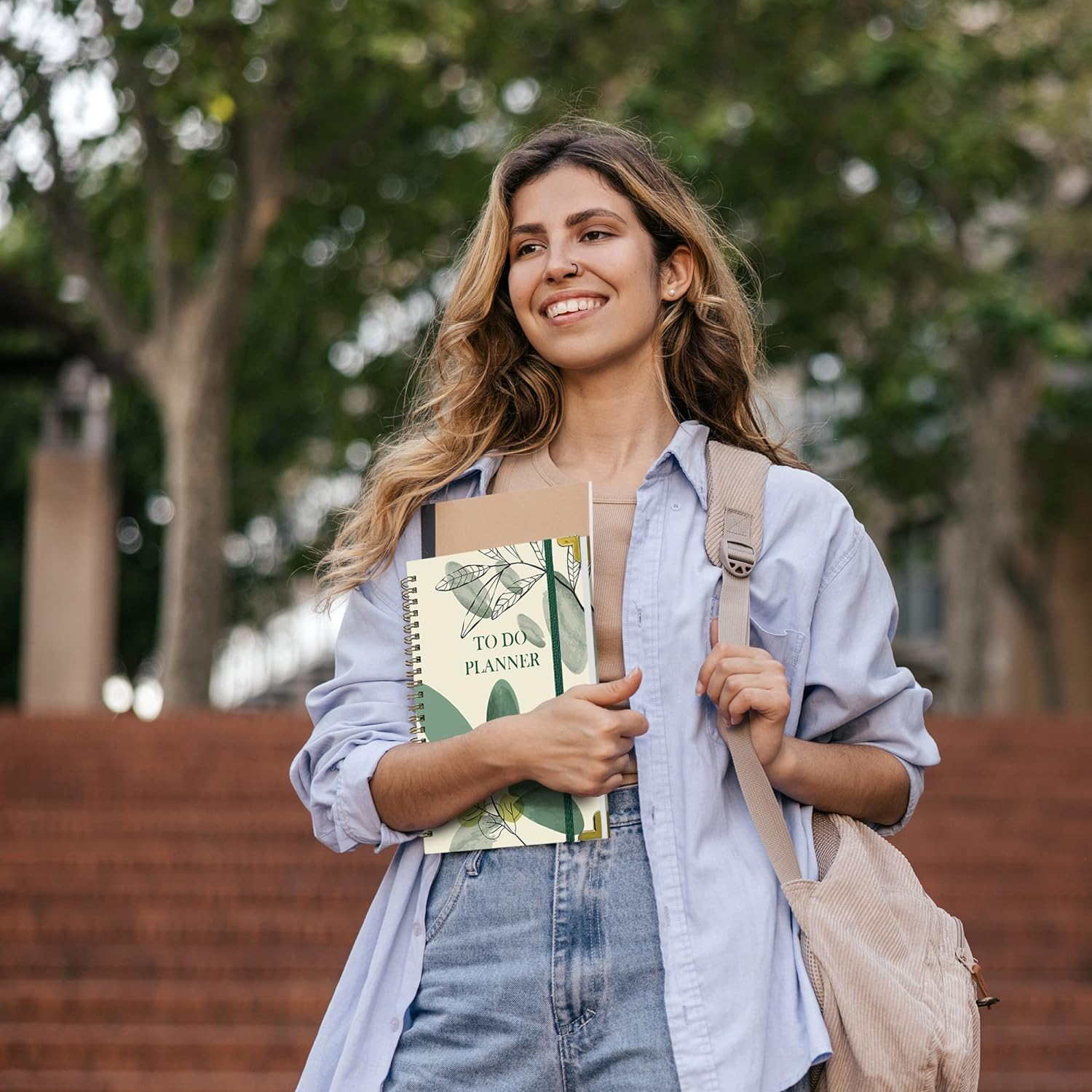 BIROYAL Undated Daily Planner Notebook with to Do List, 120 Pages / 60 Sheets of 148 X 210 Mm Organiser Spiral Pad, Hard Cover Daily Planning Notebook for Office or School image number 4