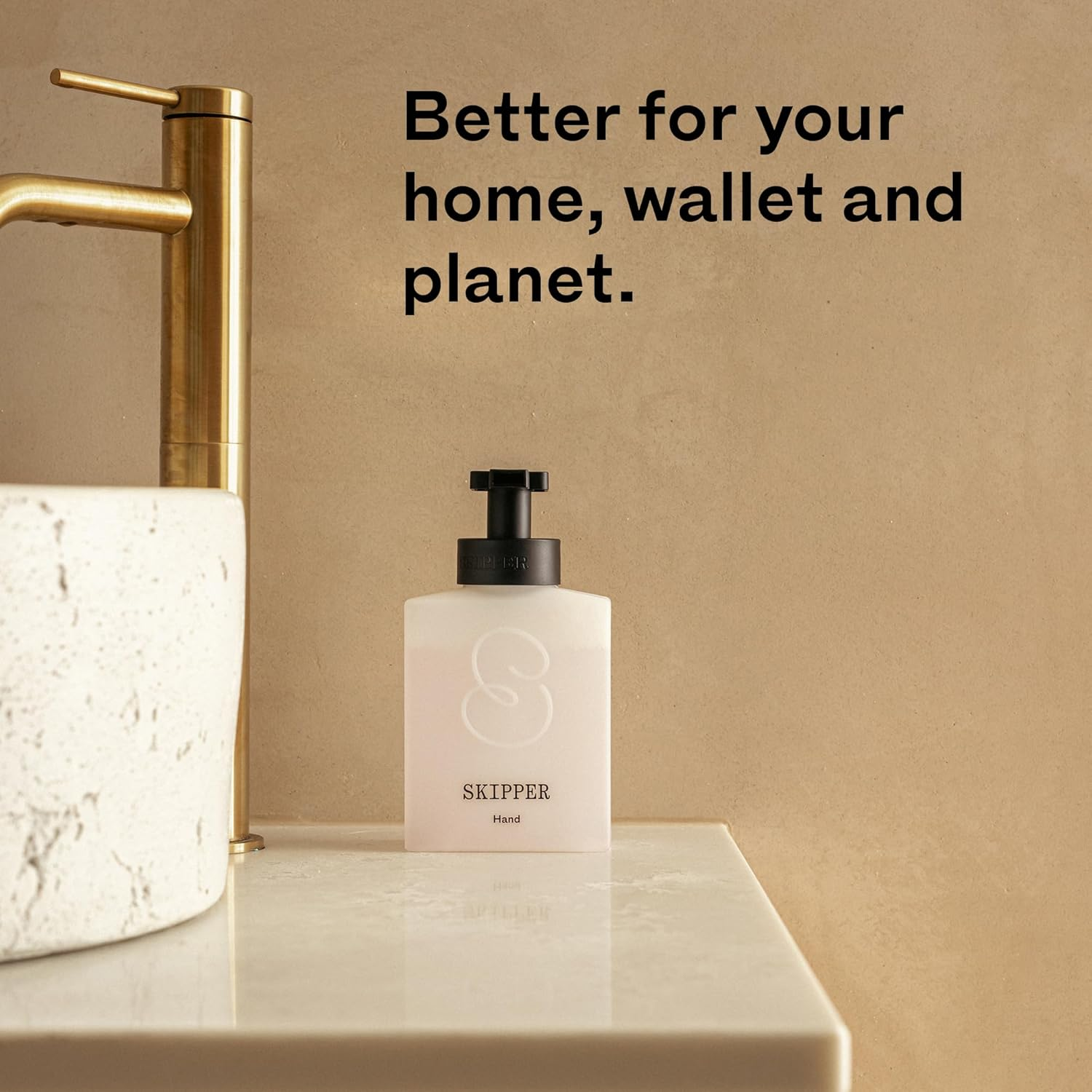 Tirtyl Skipper Hand Wash Single Kit - 1 Recycled Plastic Foaming Dispenser + 3 Tablet Refills (3X 8 Fl Oz Bottles of Soap) - Variety Fragrances image number 2