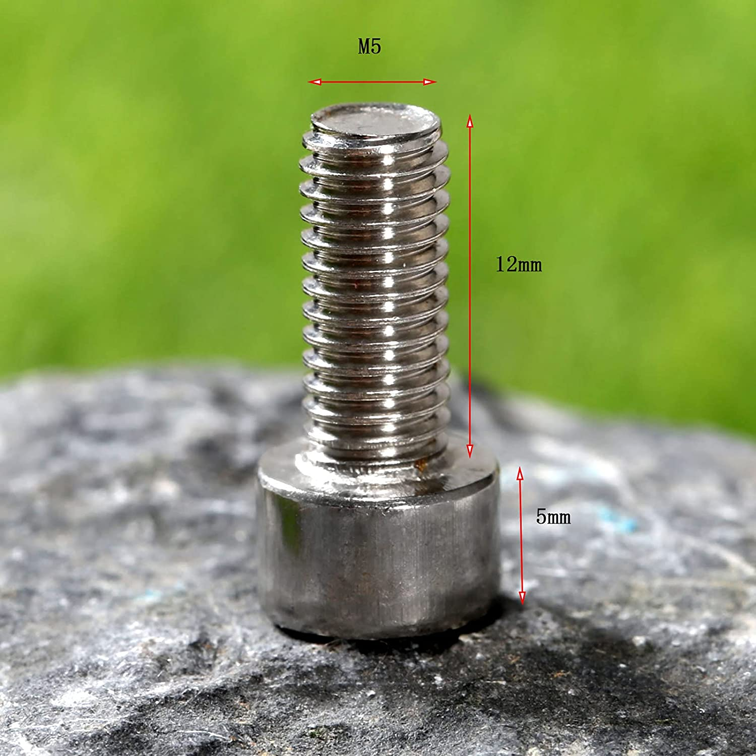 Dophee 10Pcs Bike Water Bottle Cage Bolts Holder Screws M5 Inner Rack Hexagon Stainless Steel Bicycle Bottle Holder Cage Screws image number 4