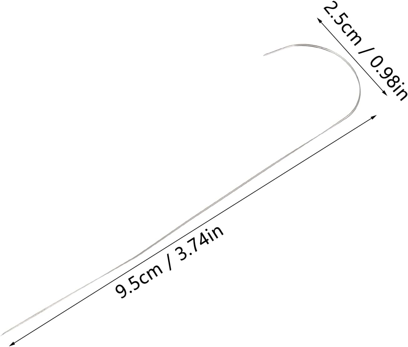 NUOBESTY 4Pcs Beading Needles Set - Alloy Quick Bead Threading Tools for Jewelry Making, Thin Curved Sewing Needles for Crafting & DIY Accessories image number 4