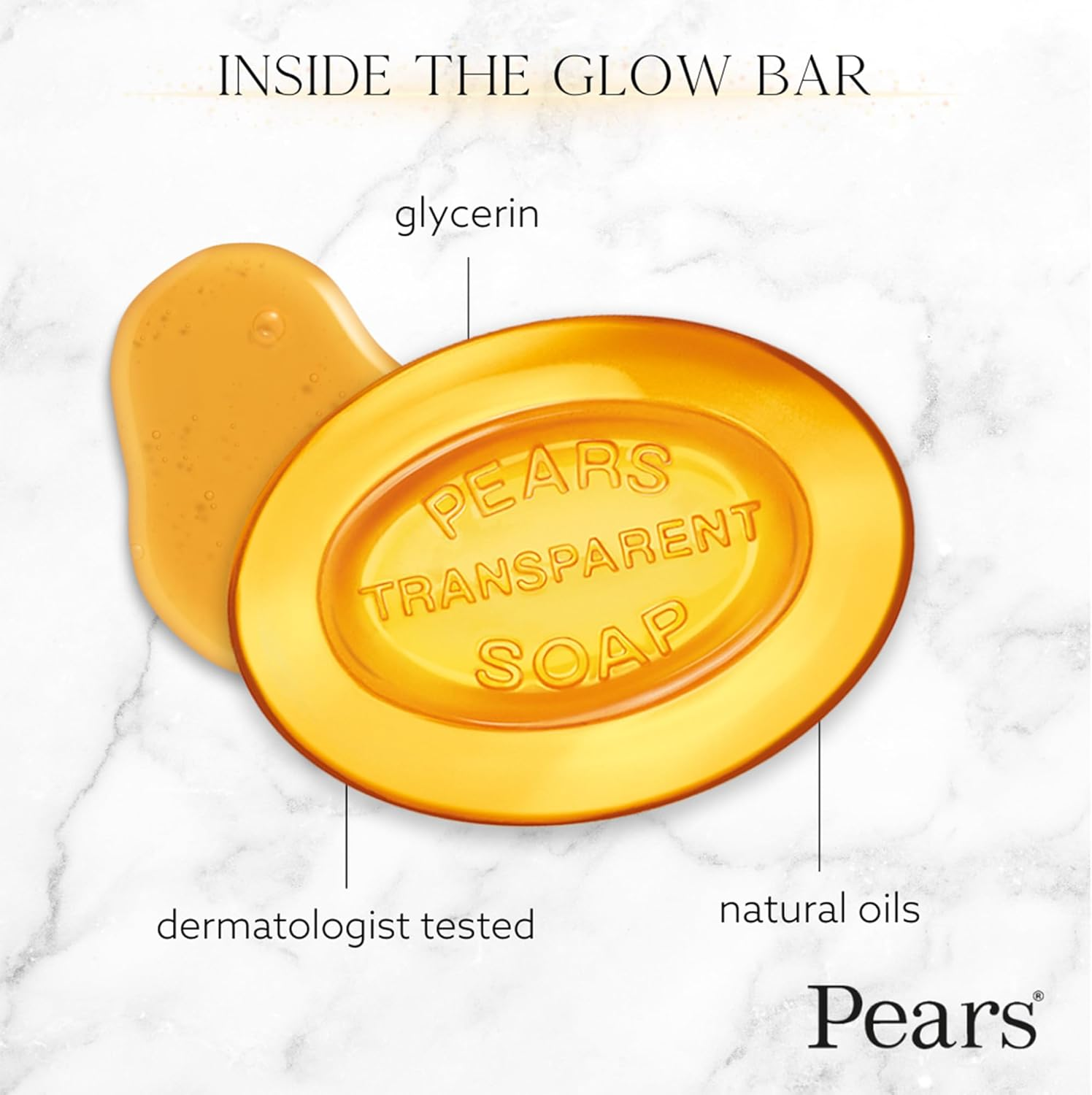Pears Original Transparent Soap 4.4 Oz, 24 Count 125G X 24 Original Transparent Soap image number 4