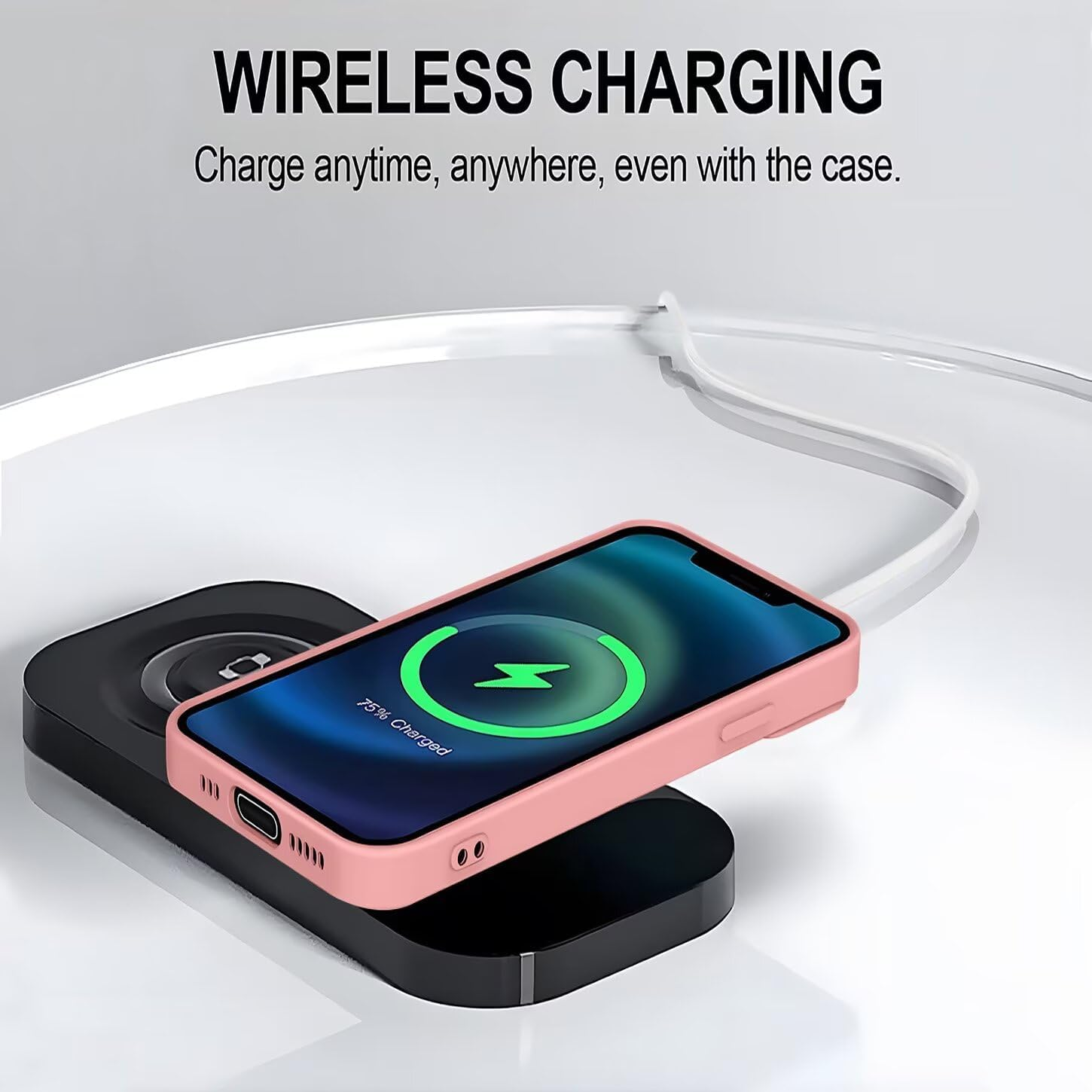 ILING Liquid Silicone Case for Xiaomi Redmi 15C 5G/4G/POCO C85, Simple Plain Ultra Thin Soft TPU Bumper Shockproof Scratch-Resistant Protective Case Matt Elegant Women'S Mobile Phone Case (Pink) image number 4