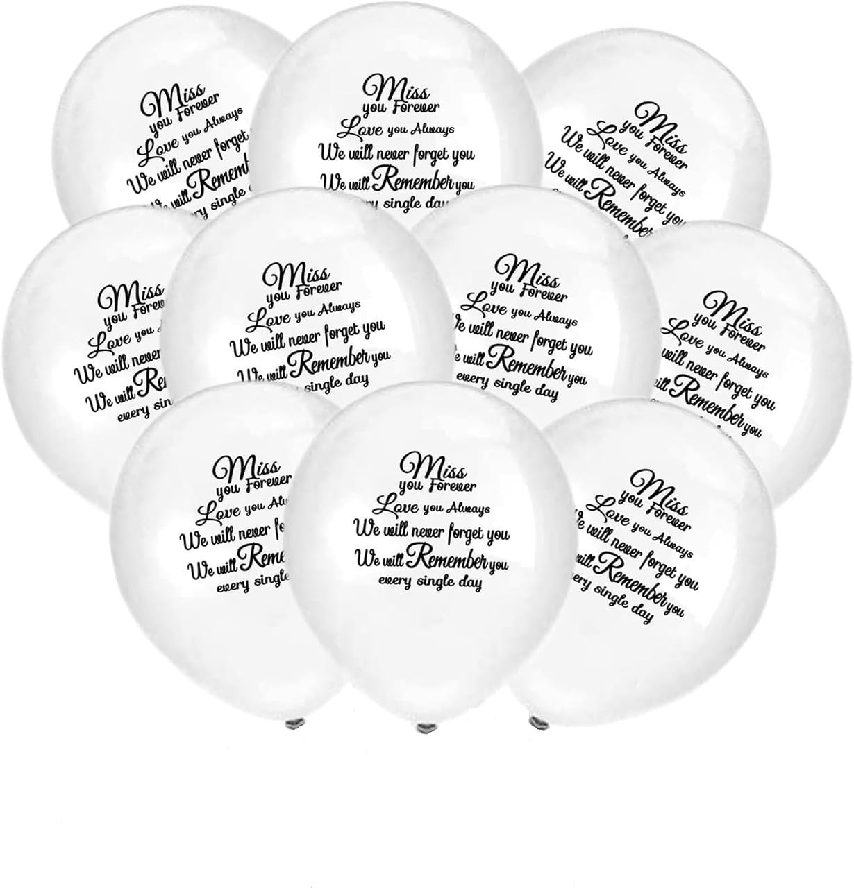 Memorial Memory Remembrance Heaven Balloons for Funeral Release Party Decoration image number 1