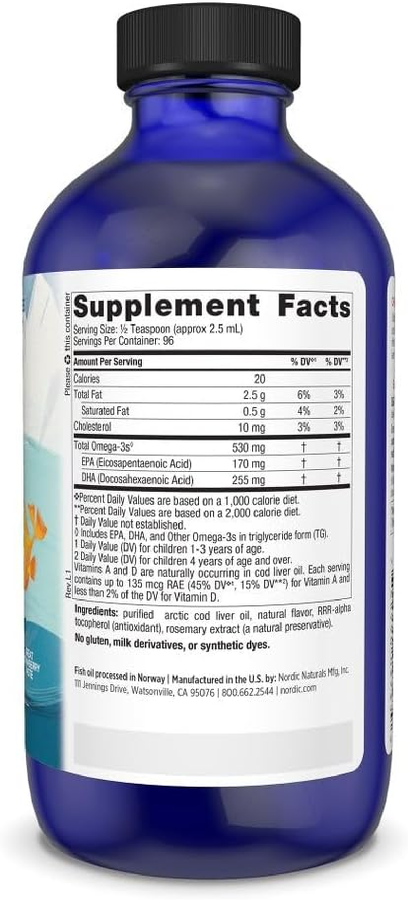 Nordic Naturals - Children'S DHA, Healthy Cognitive Development and Immune Function, 8 Ounces image number 1