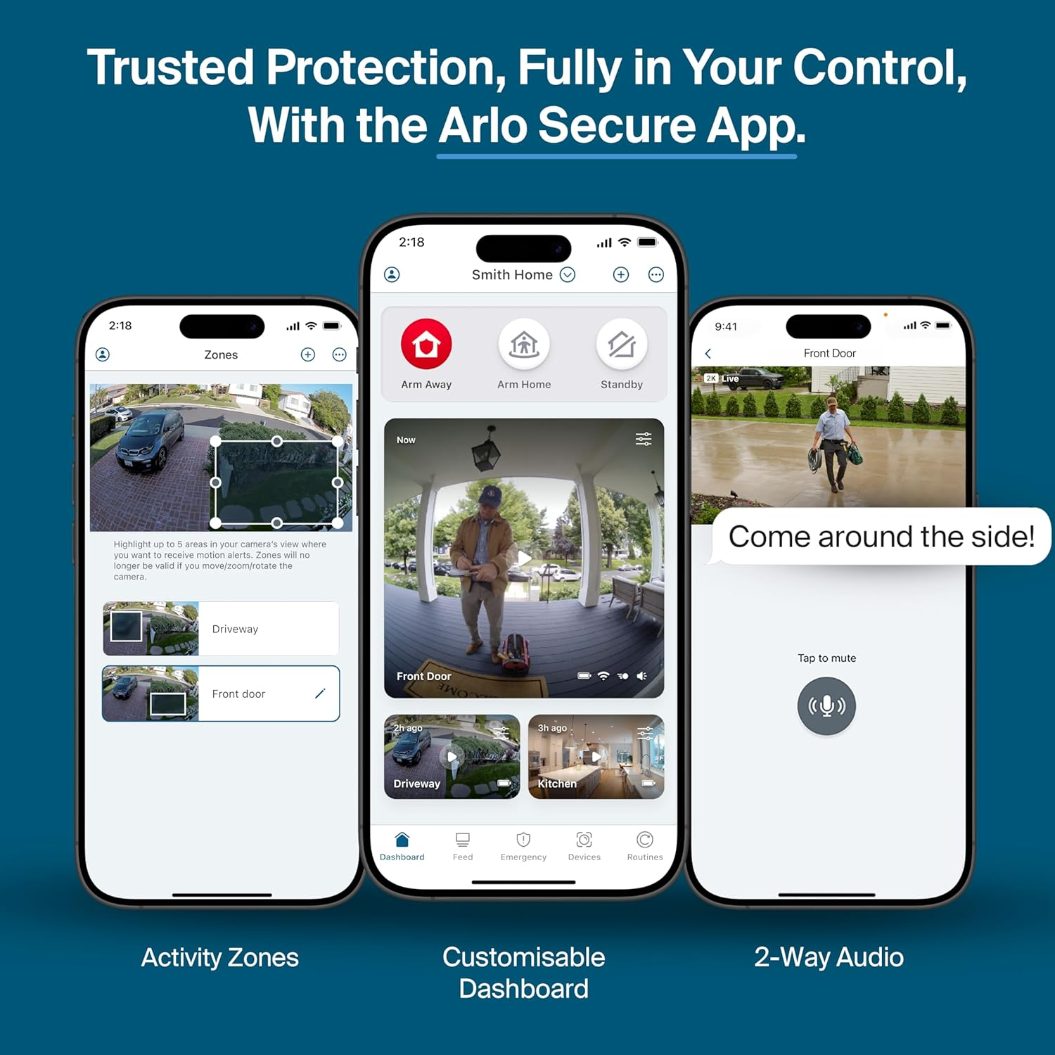 Arlo Pro Security Camera (6Th Gen - 2025 Release) - 2K HDR, Battery Power, Event Captions, Home Security System, 1-Month Trial of Secure Plan, 160&deg; Field of View, Dual-Band Wifi, Spotlight, 1 Cam