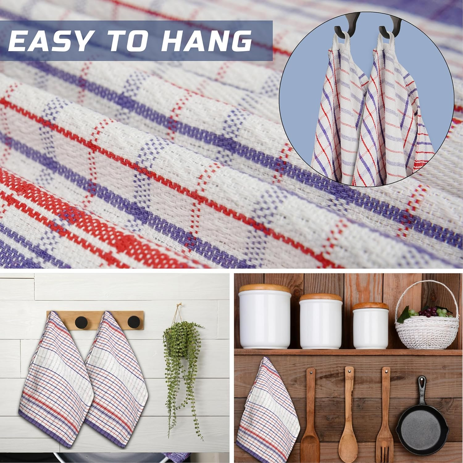 GABA 50Pcs Luxury Tea Towels Jumbo Size 50X70Cm Commercial Grade Heavy Duty 100% Cotton image number 6