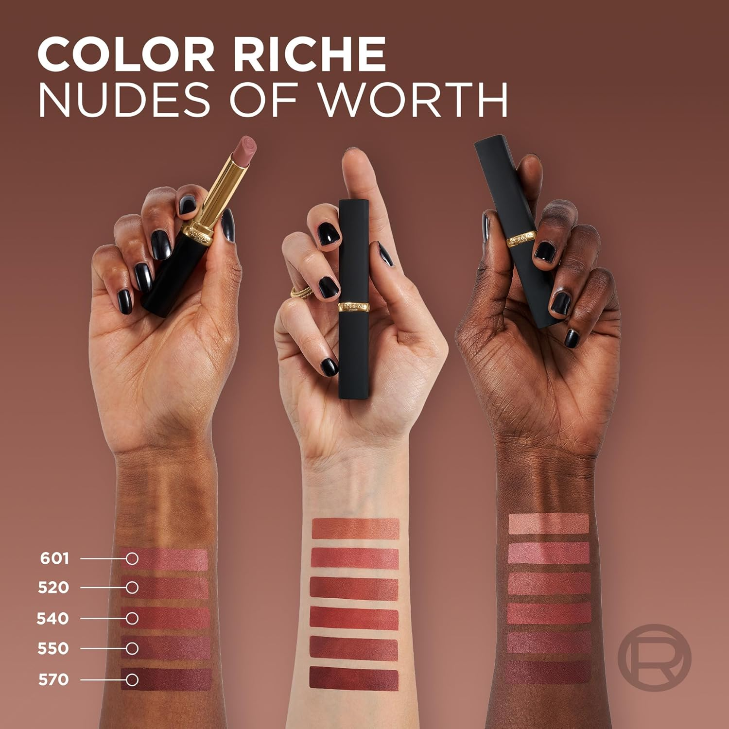 L'Oreal Paris Color Riche Volume Matte Nudes of Worth Collection 601 Shade Worth It (Pack of 2) image number 2