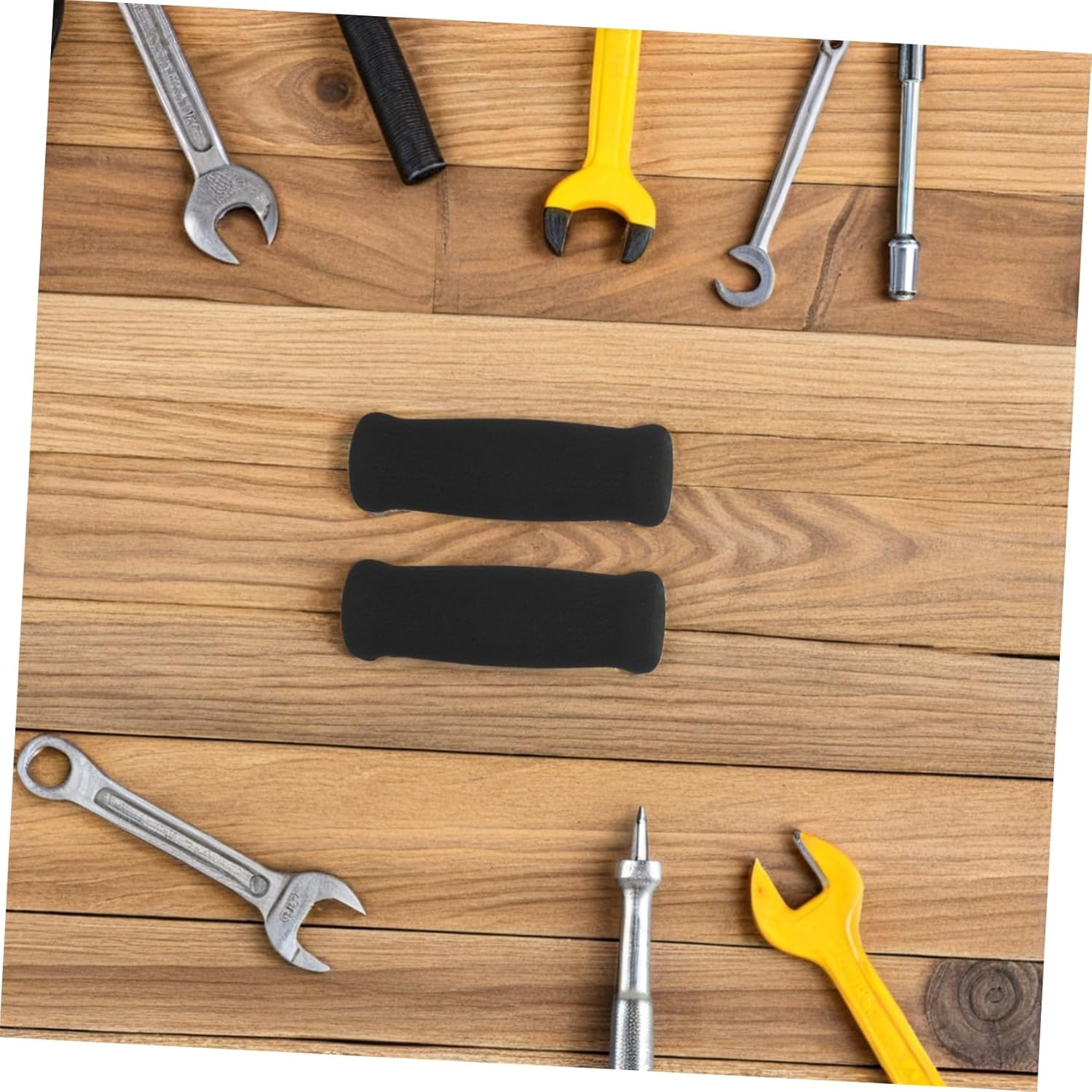 2Pcs Thickened Non-Slip Crutch Handle Grips for Elderly Comfortable Breathable Foam Cane Wraps Easy Install Ergonomic Walking Stick Handle Covers for Relief and Secure Grip image number 3