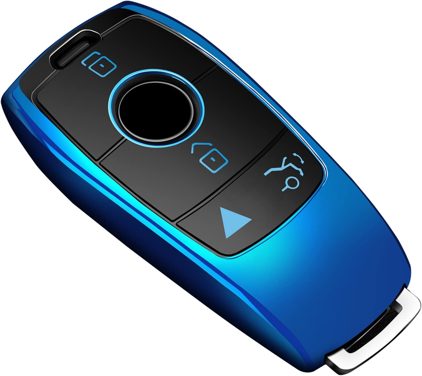 Tukellen for Mercedes Benz Key Fob Cover,Special Soft TPU Key Case Protector Compatible with Mercedes Benz 2017-2021 E-Class 2018-2021 S-Class 2019-2021 A-Class C-Class G-Class-White